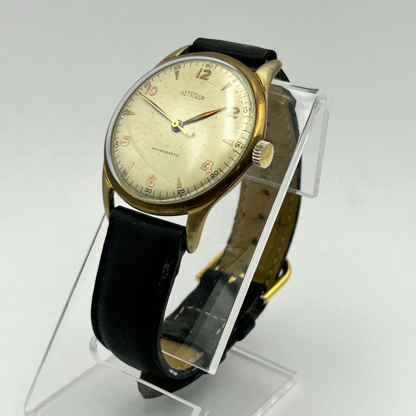Vintage Astrolux Antimagnetic Hand Winding Watch Swiss Made - Fond Acier 159
