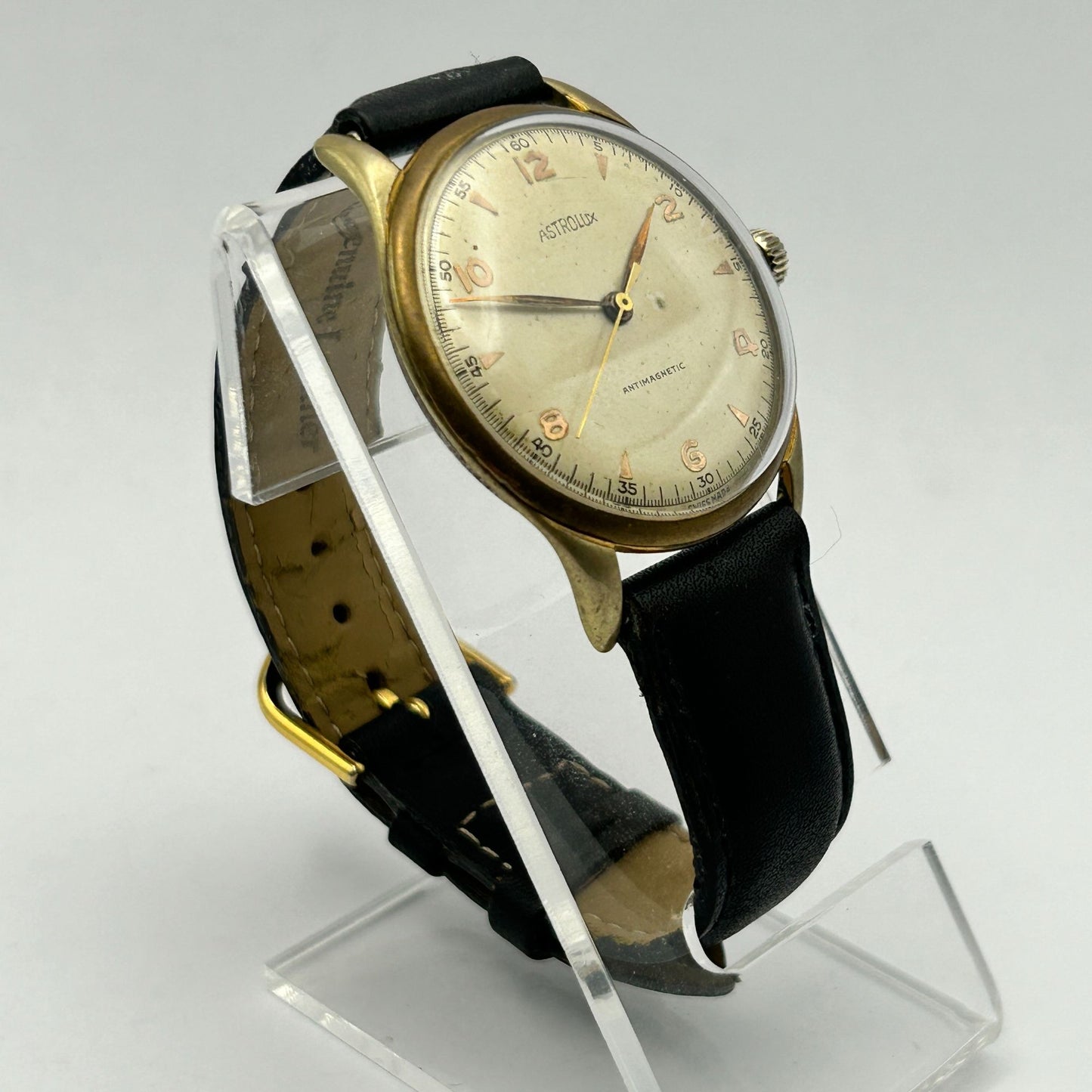 Vintage Astrolux Antimagnetic Hand Winding Watch Swiss Made - Fond Acier 159