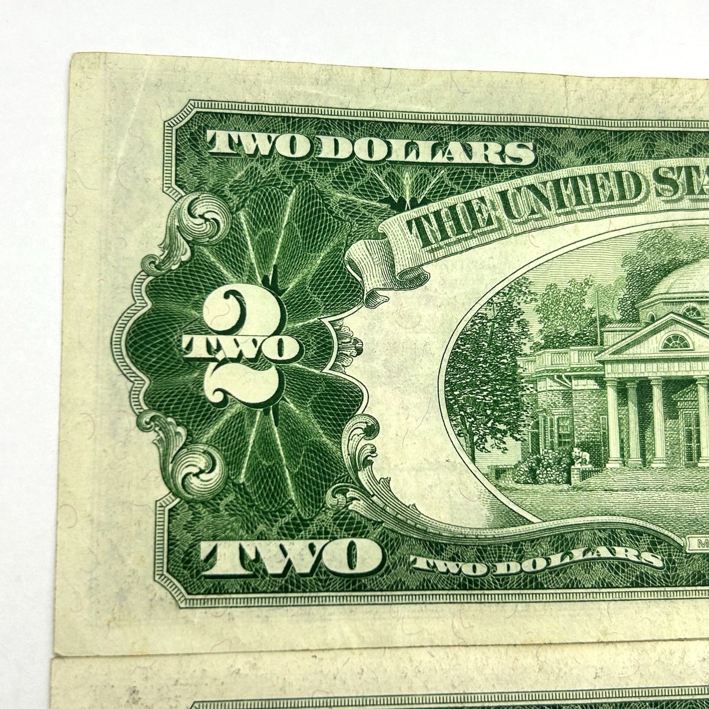 LOT OF 3 Series 1953 $2 Two Dollar Bills Red Seal - 2 Off Center Errors