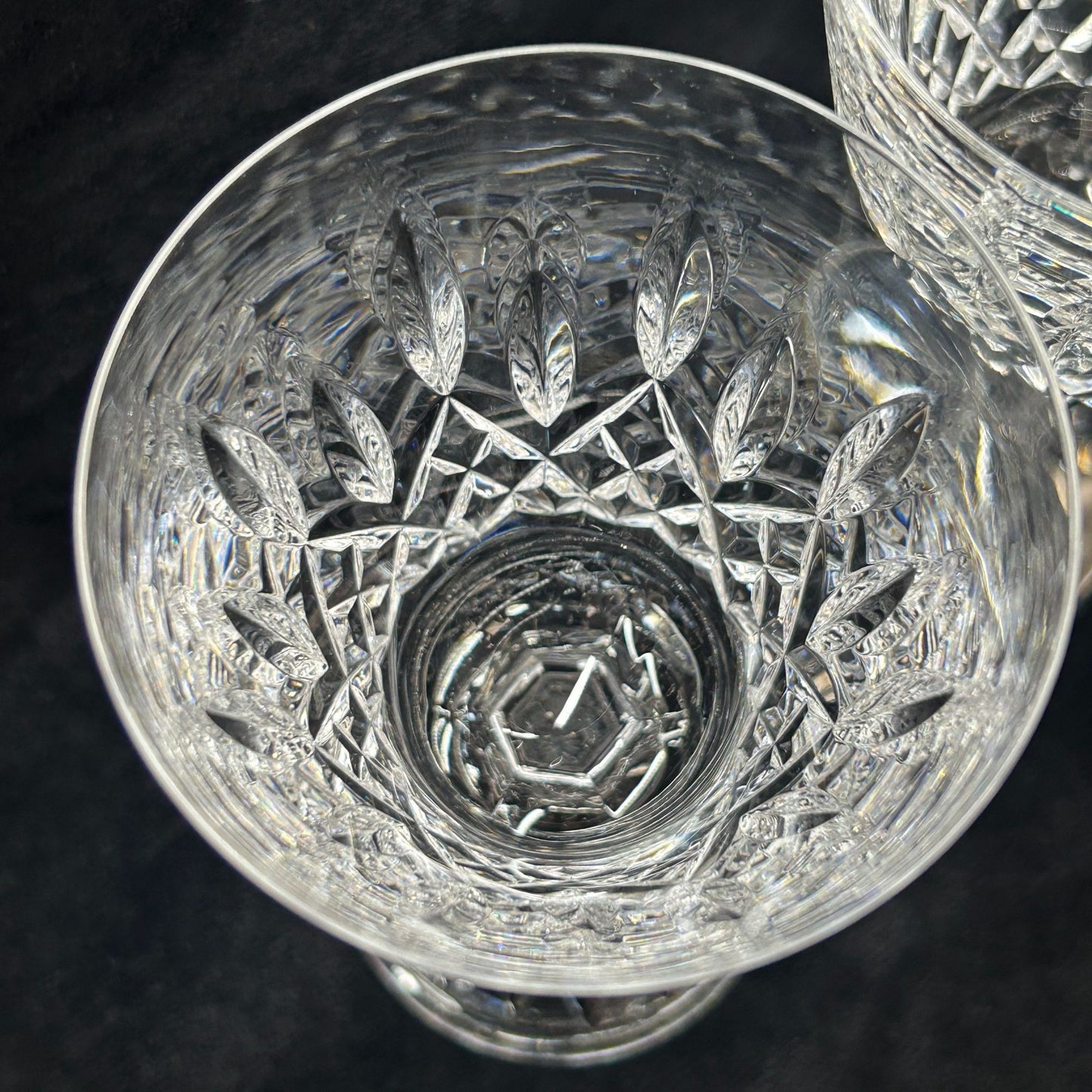 Waterford Lismore Claret Lead Crystal Wine Glasses Set of 4 Made in Ireland