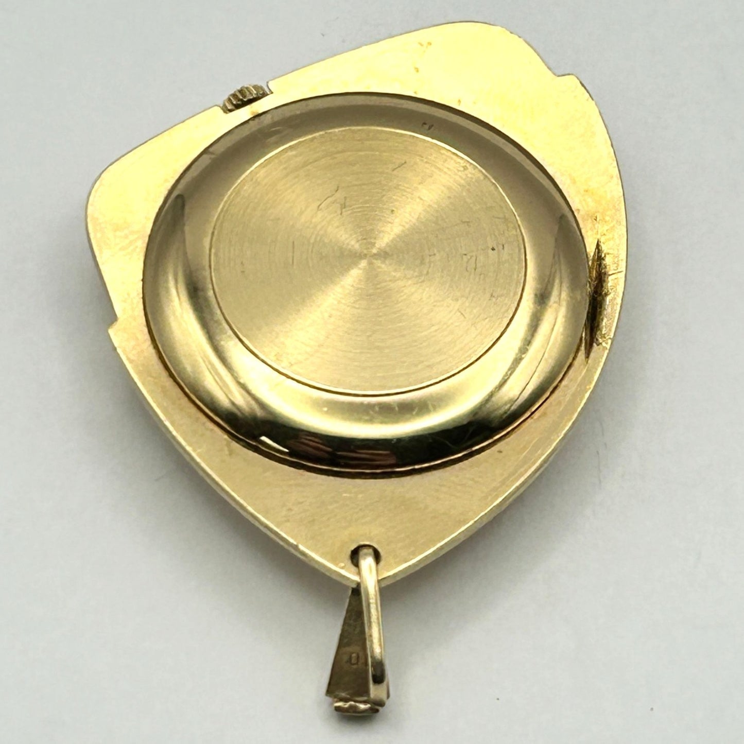 Bulova Accutron 10k Gold Filled Silver Linen Dial Pocket Watch - NOT WORKING
