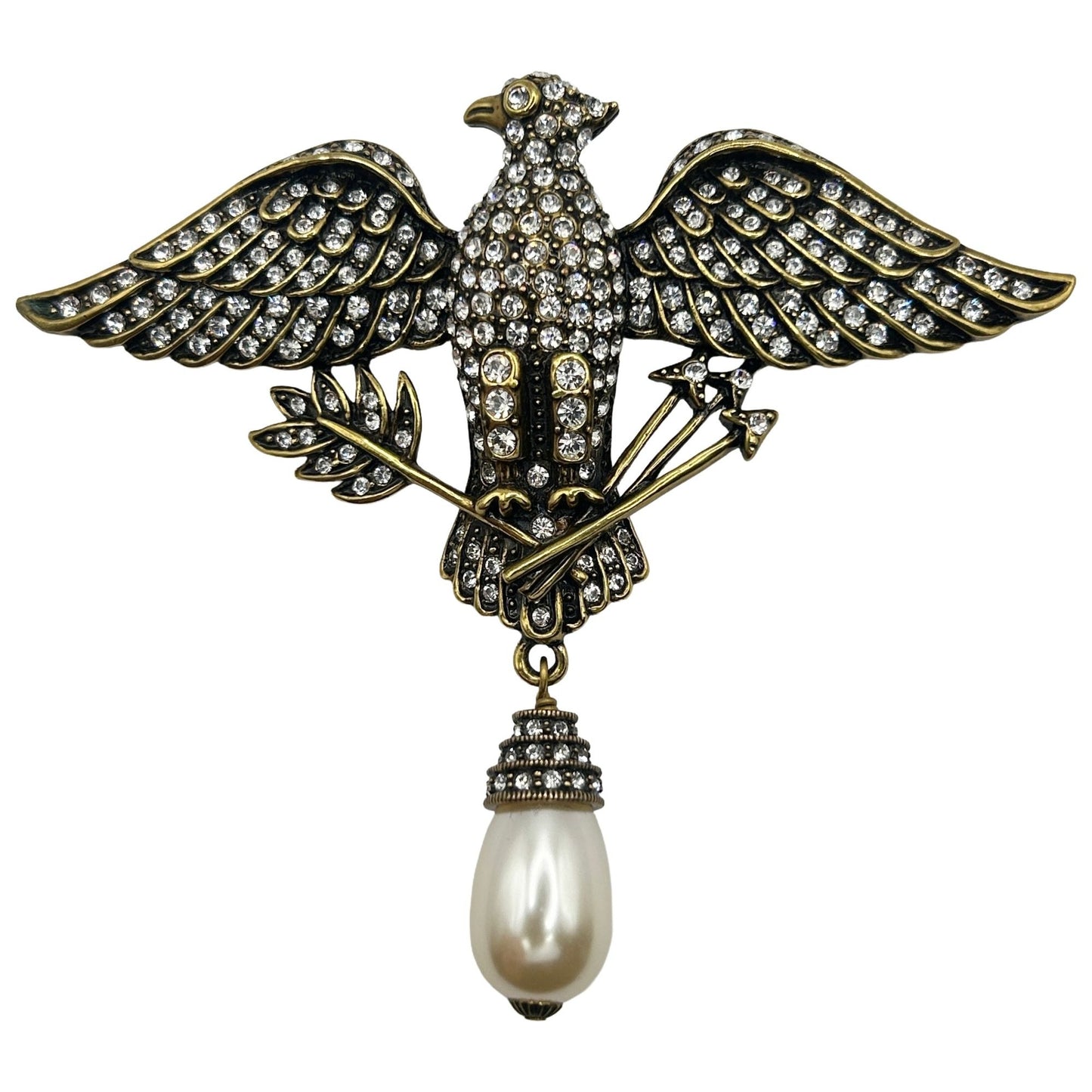 Heidi Daus Vintage Pin "The Eagle Has Landed" Limited Edition Eagle Brooch