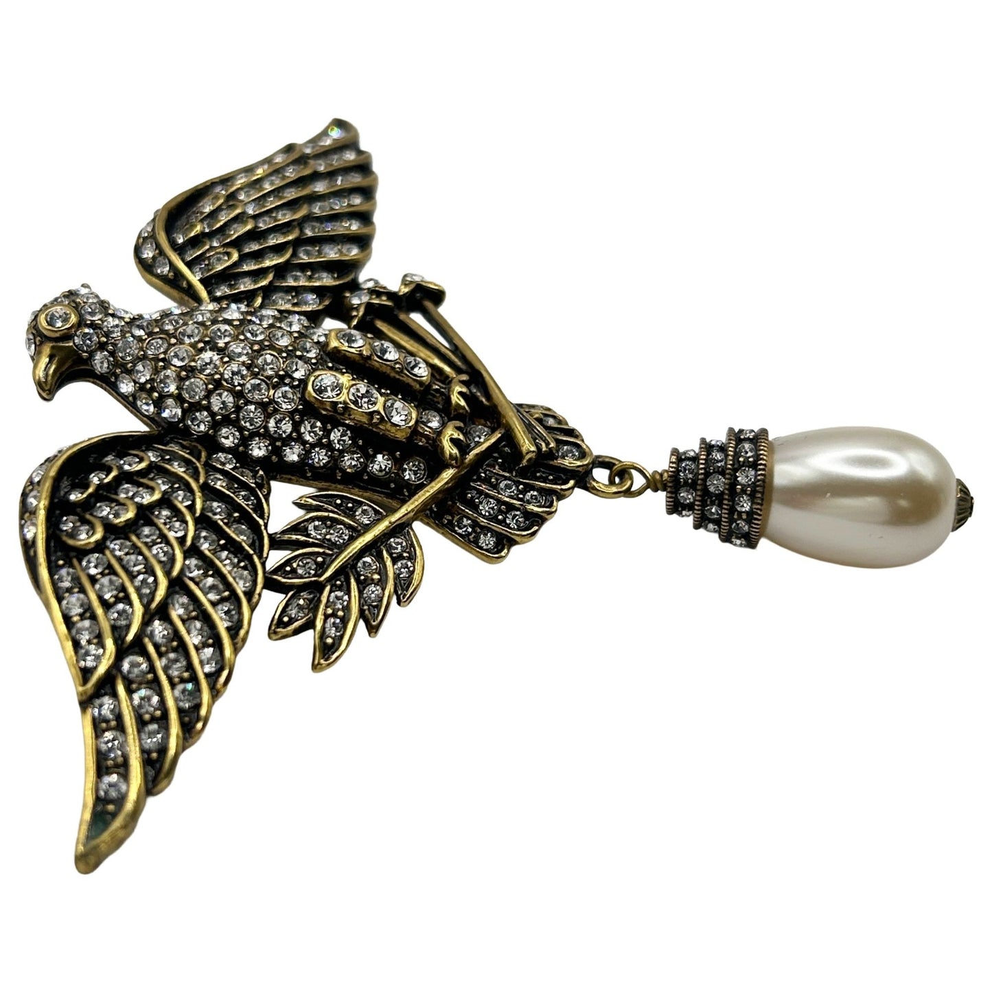 Heidi Daus Vintage Pin "The Eagle Has Landed" Limited Edition Eagle Brooch