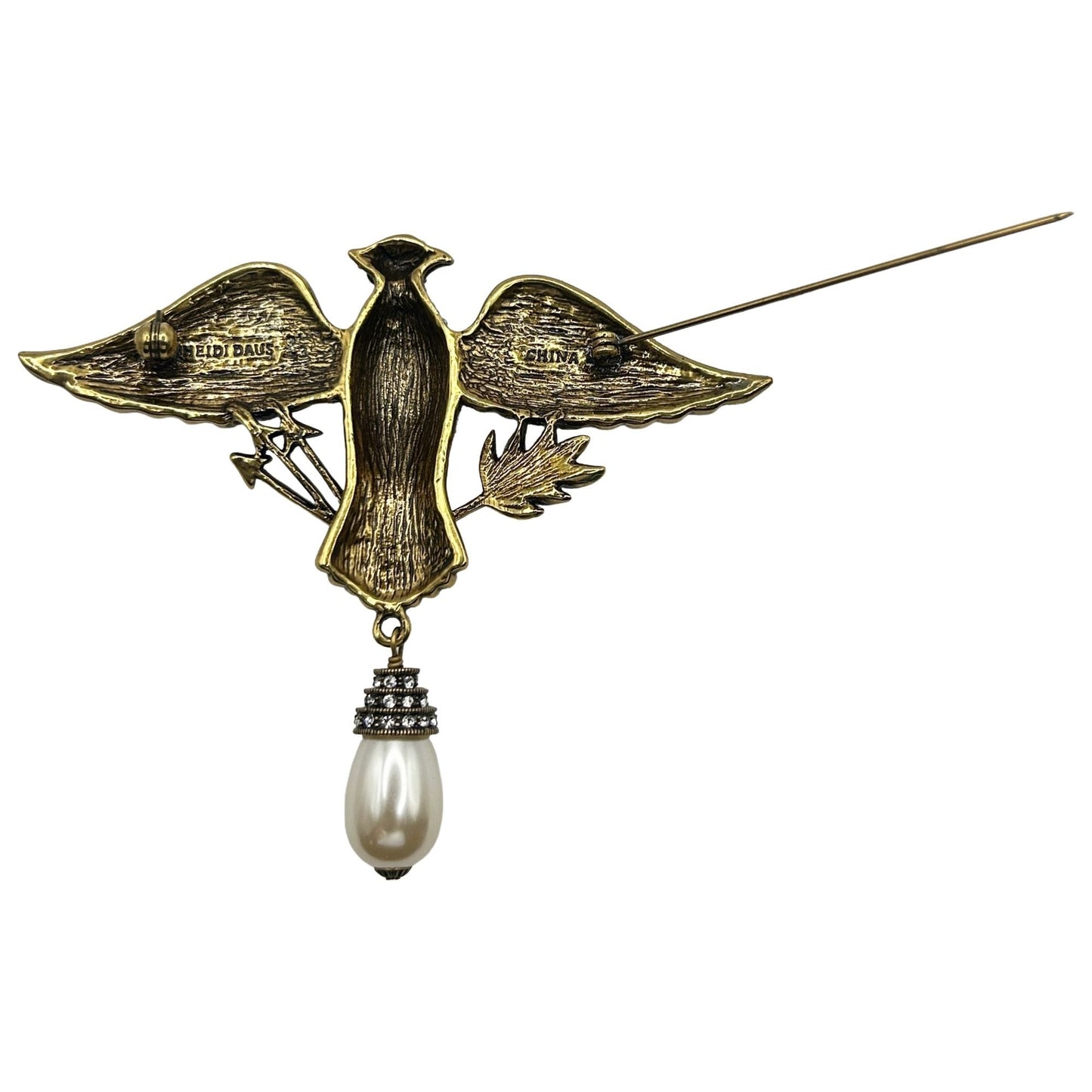 Heidi Daus Vintage Pin "The Eagle Has Landed" Limited Edition Eagle Brooch