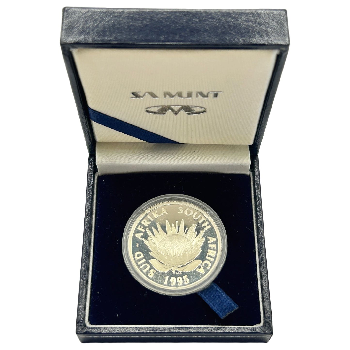South Africa 1995 1 Rand 100 Years of Railroads Silver Proof SA MINT - No COA