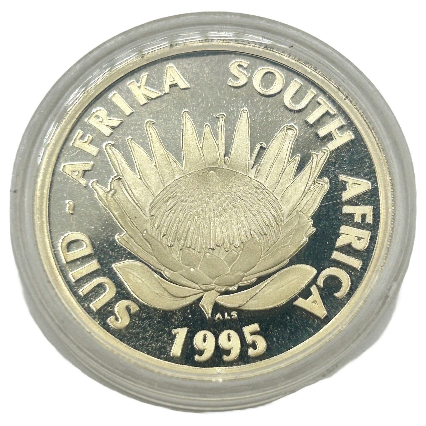 South Africa 1995 1 Rand 100 Years of Railroads Silver Proof SA MINT - No COA