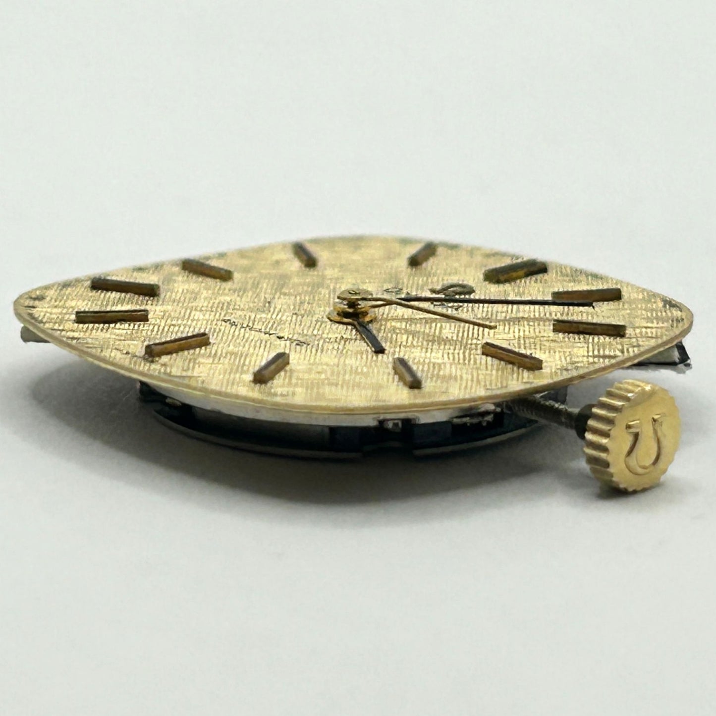 Vintage Omega Automatic Gold Linen Dial 683 - Conversion Watch Head - 0 Jewels