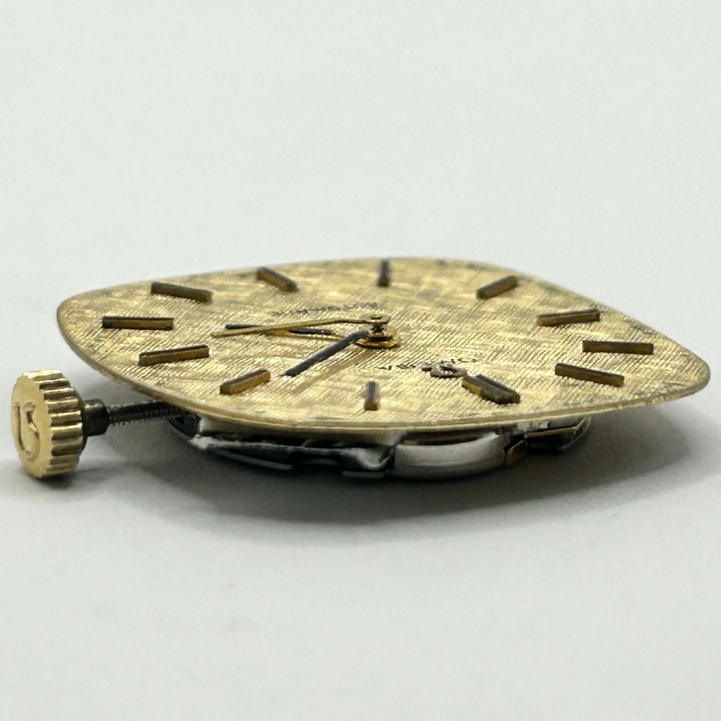 Vintage Omega Automatic Gold Linen Dial 683 - Conversion Watch Head - 0 Jewels