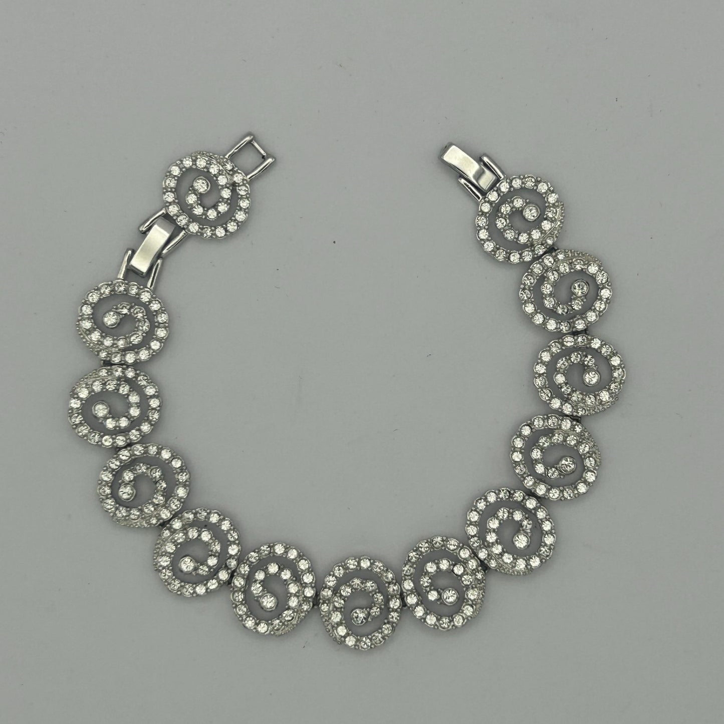 Camrose & Kross Jackie Kennedy JBK Replica Bracelet 7-8" Clear Rhinestones + COA
