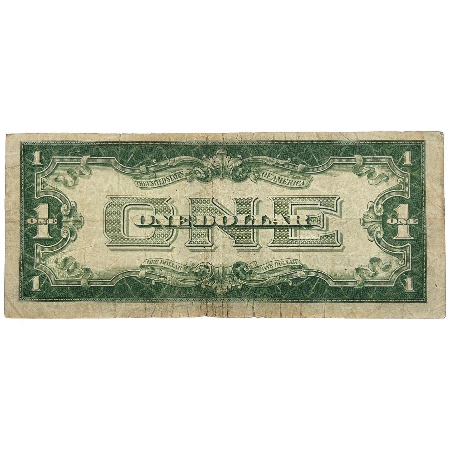 1928-B $1 Funny Back Banknote - Silver Certificate - Off-center & Miscut