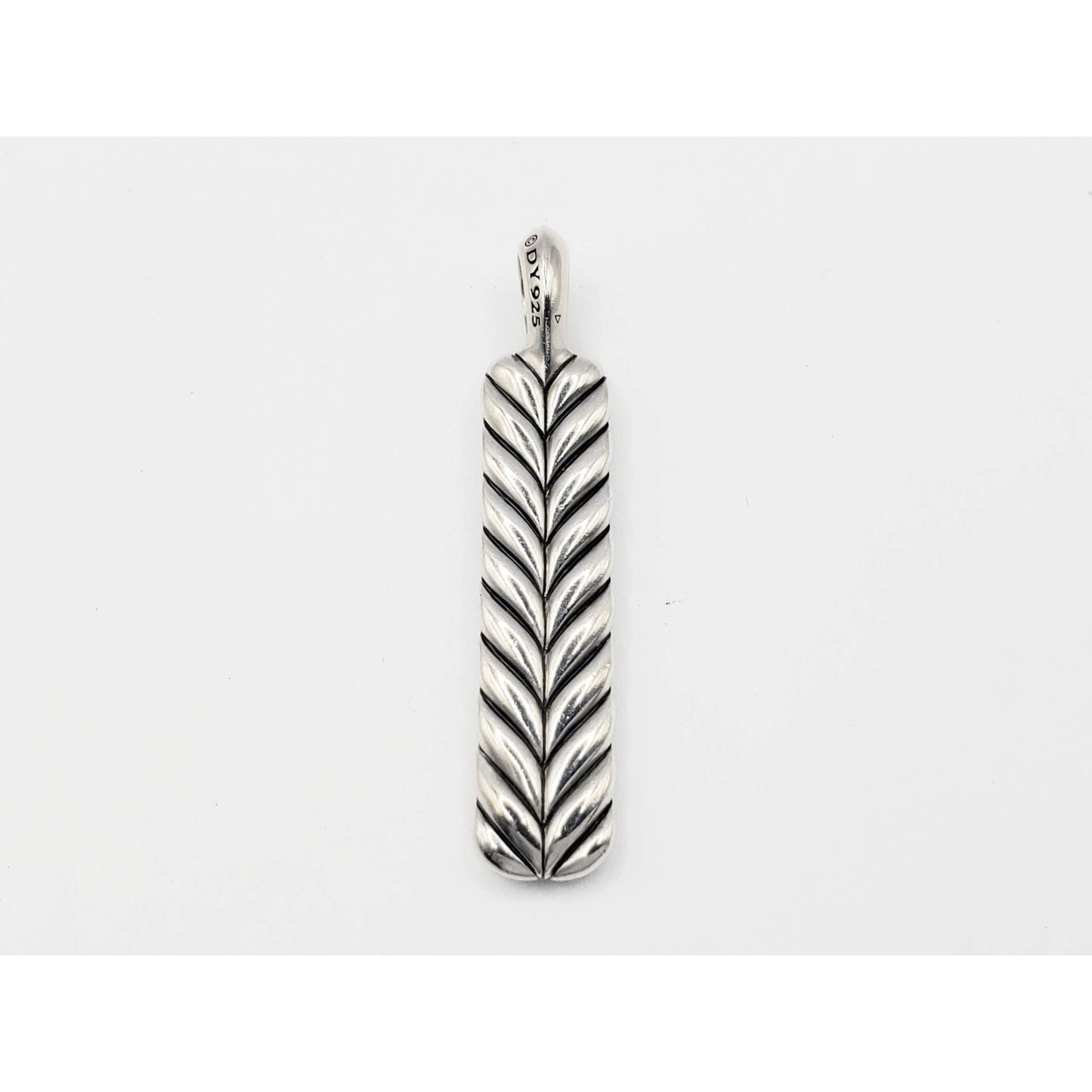 David Yurman Chevron Ingot Tag Sterling Silver