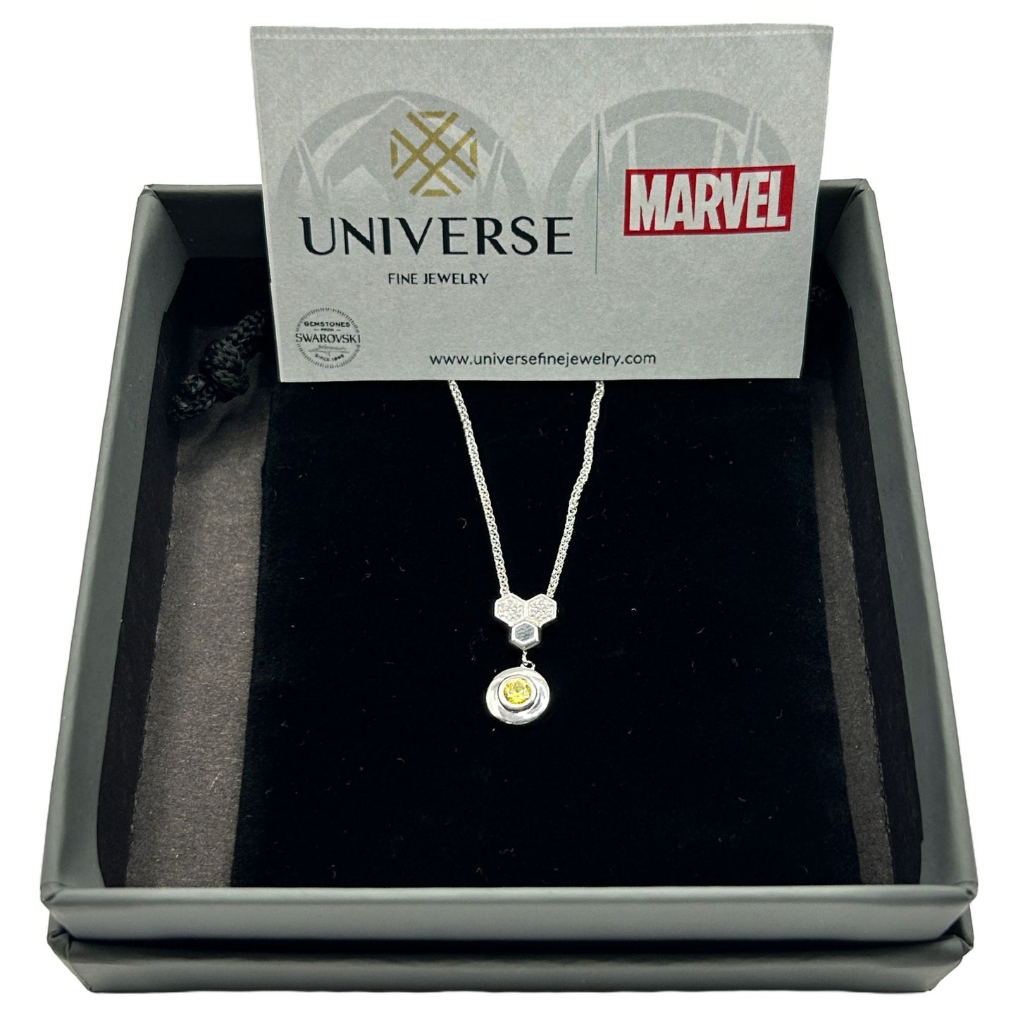 Universe Fine Jewelry MARVEL The Wasp - 18" 925 Sterling Silver Pendant Necklace