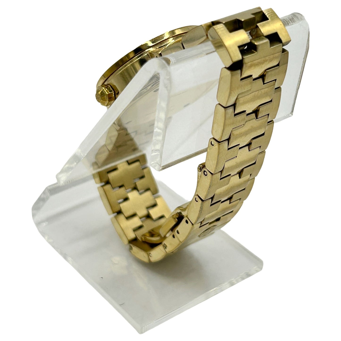 Tory Burch Reva Gold Toned Steel White Dial Quartz Ladies Watch TRB4011