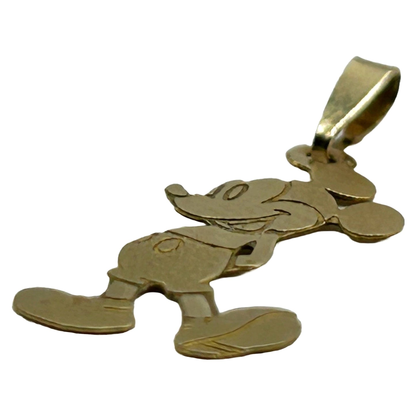 Disney 14k Yellow Gold Mickey Mouse Necklace Pendant Charm