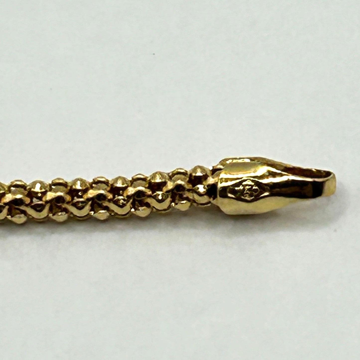 18k Gold Italy Popcorn Mesh Bracelet 2mm x 7.6" Long - Lobster Clasp