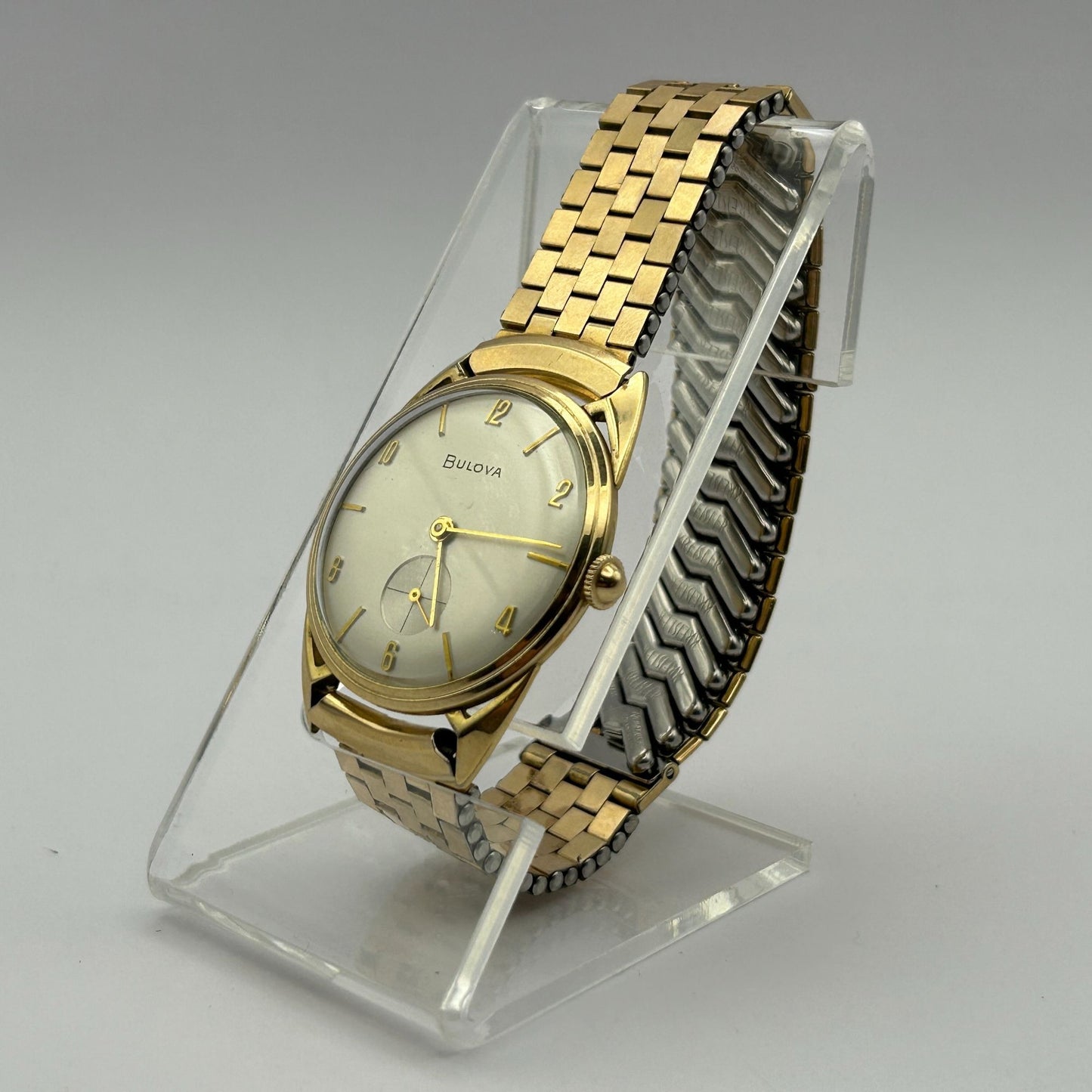 Bulova Vintage 10k Rolled Gold Plate Men's Watch L8 C753054 17 Jewels - WORKING