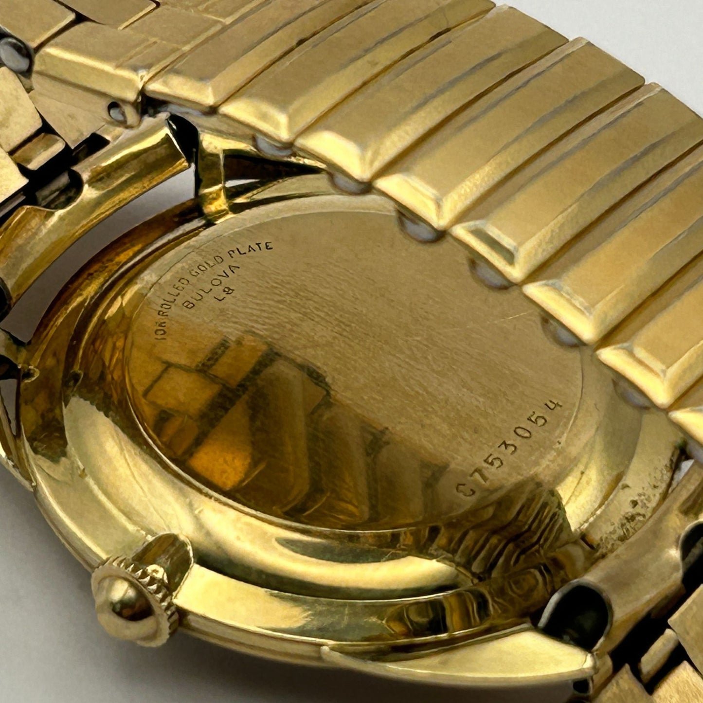 Bulova Vintage 10k Rolled Gold Plate Men's Watch L8 C753054 17 Jewels - WORKING