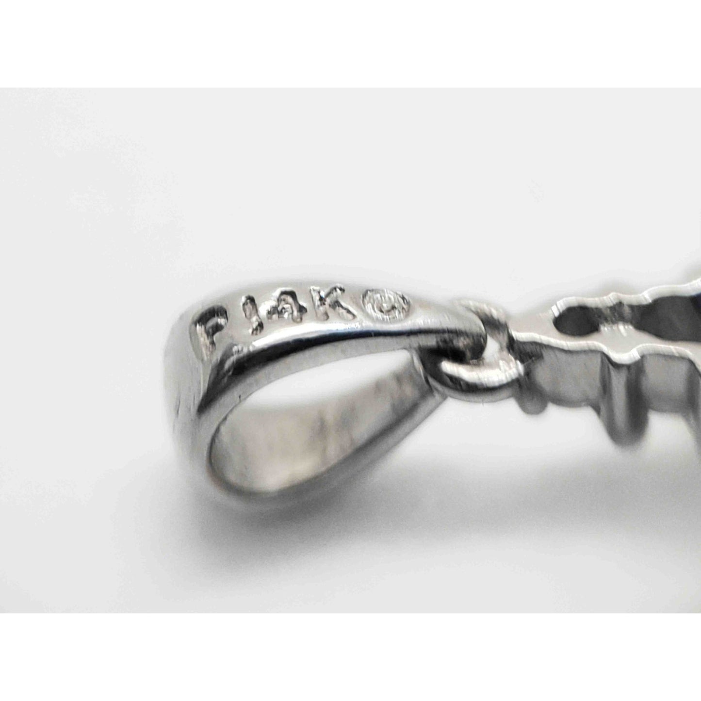 0.35 ctw Diamond Cluster Cross Charm Pendant 14k White Gold