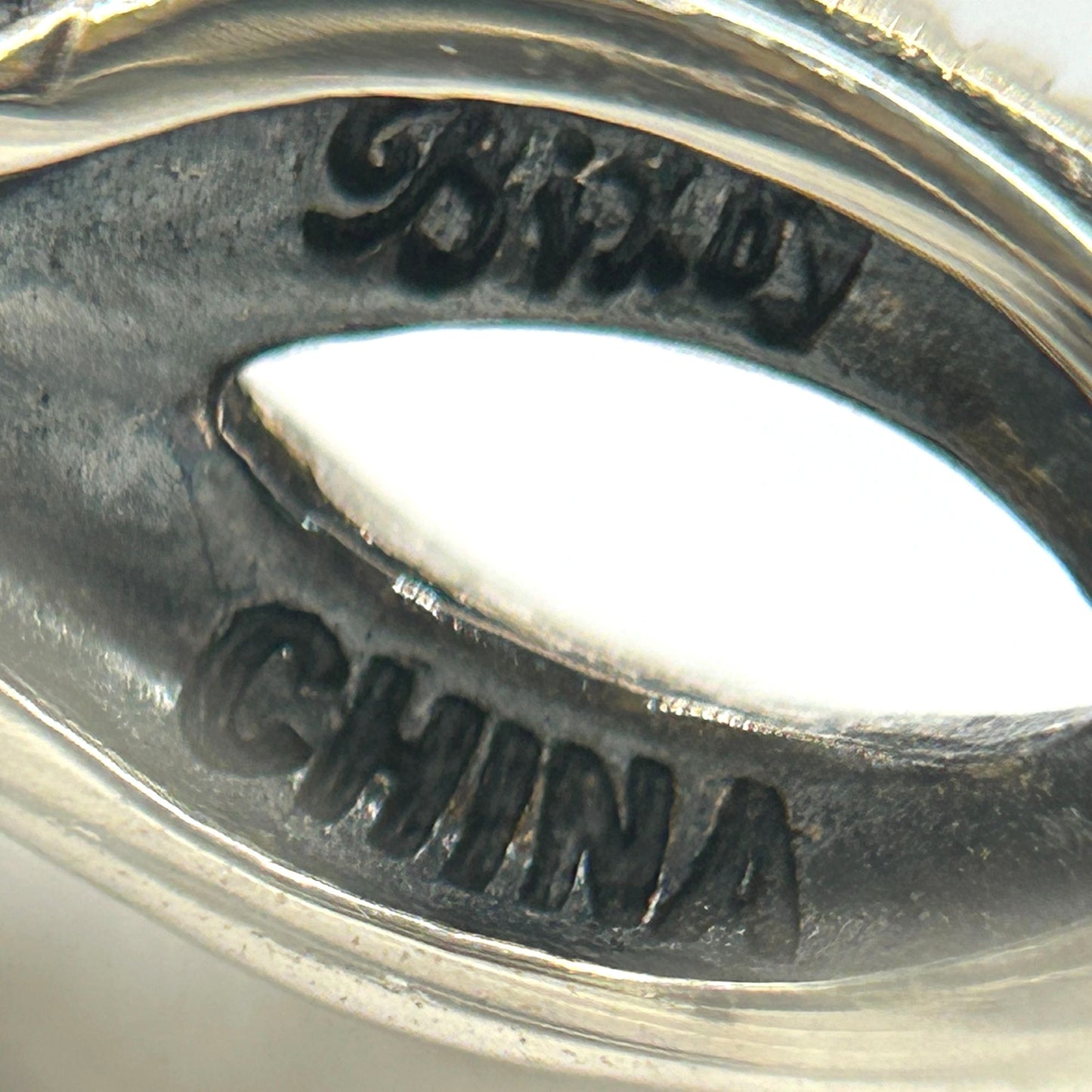 Barbara Bixby Sterling Silver & 18K Abalone and Gemstone Pansy Ring Size 7.5