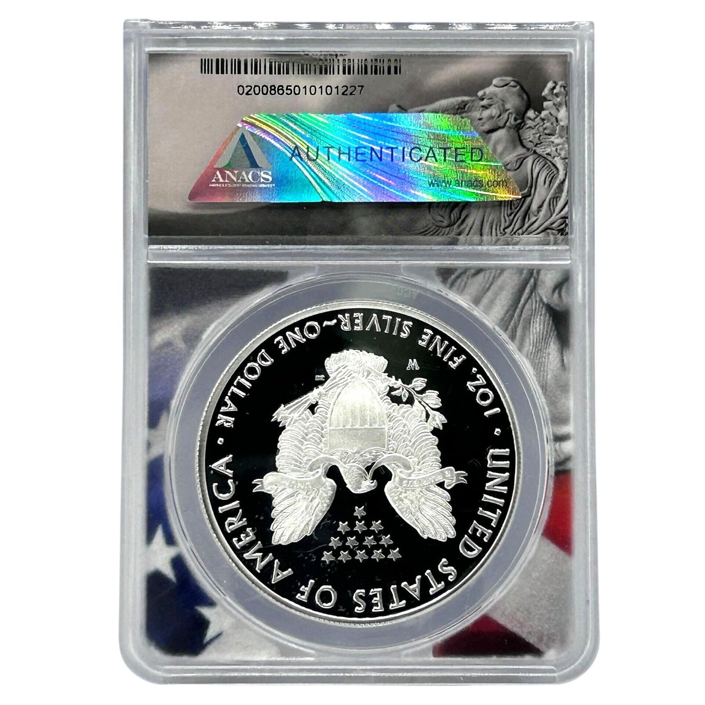 2021 W Proof Silver Eagle type 1 ANACS PR70DCAM First Strike