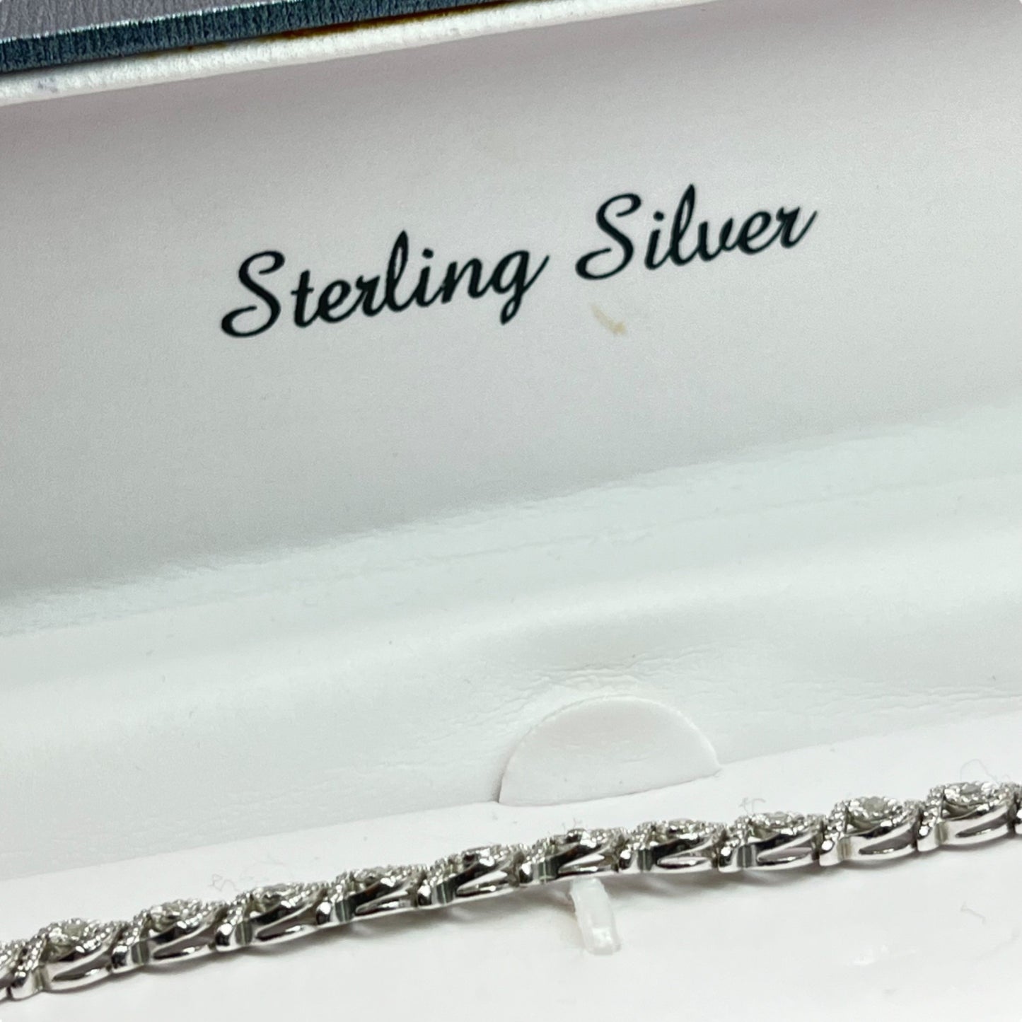 925 Sterling Silver 1/2 CT Diamond Tennis Bracelet Round Classic Classy