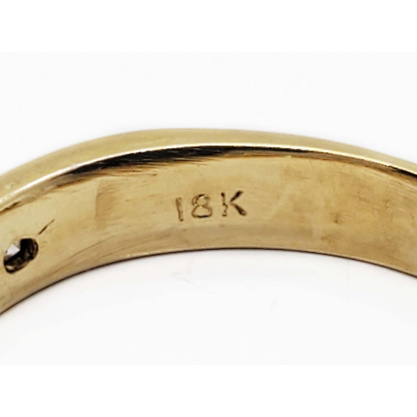 Men's 0.75 ctw Natural Diamond Channel-Set Band Ring 18k Gold Size 13