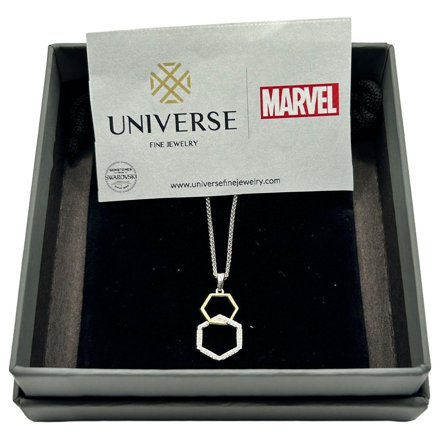 MARVEL Universe Fine Jewelry The Wasp - 18" Pendant Necklace 925 Sterling Silver