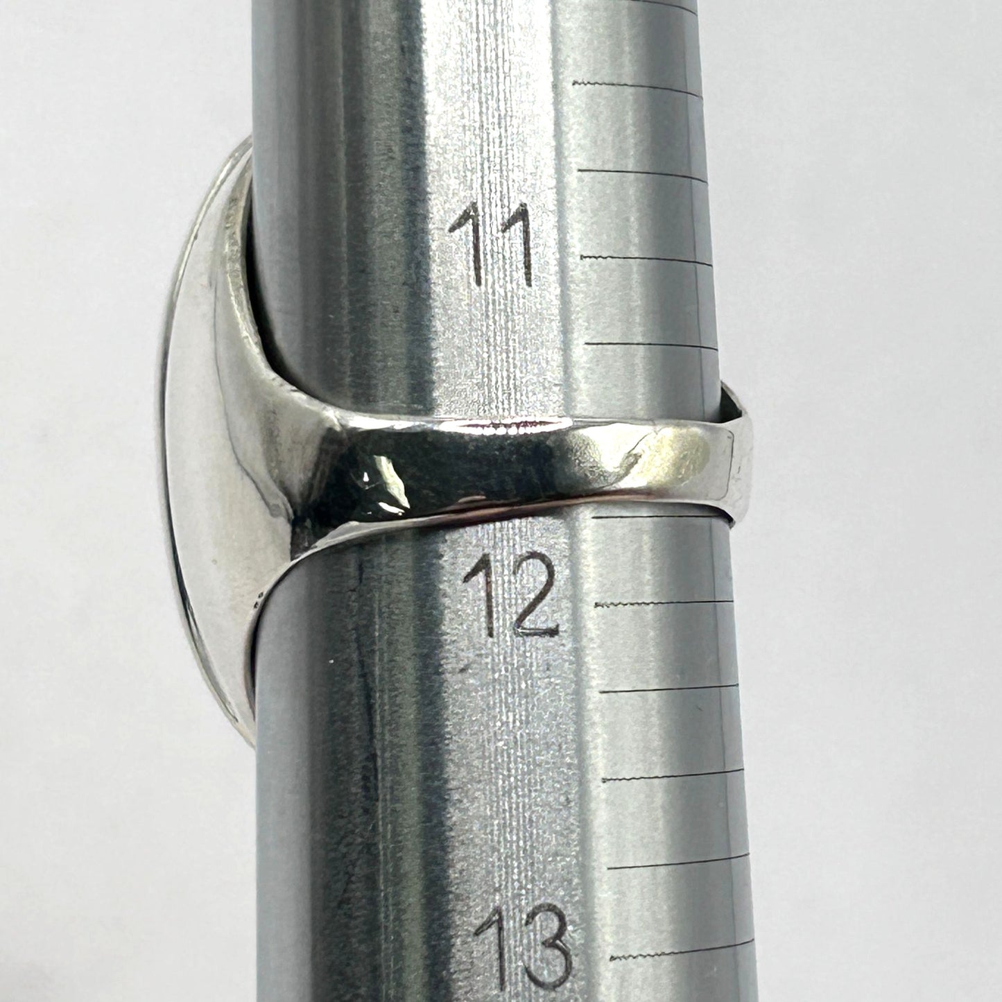 Vintage 925 Sterling Silver 'Man in the Maze' Heavy Signed Ring Size 11.75