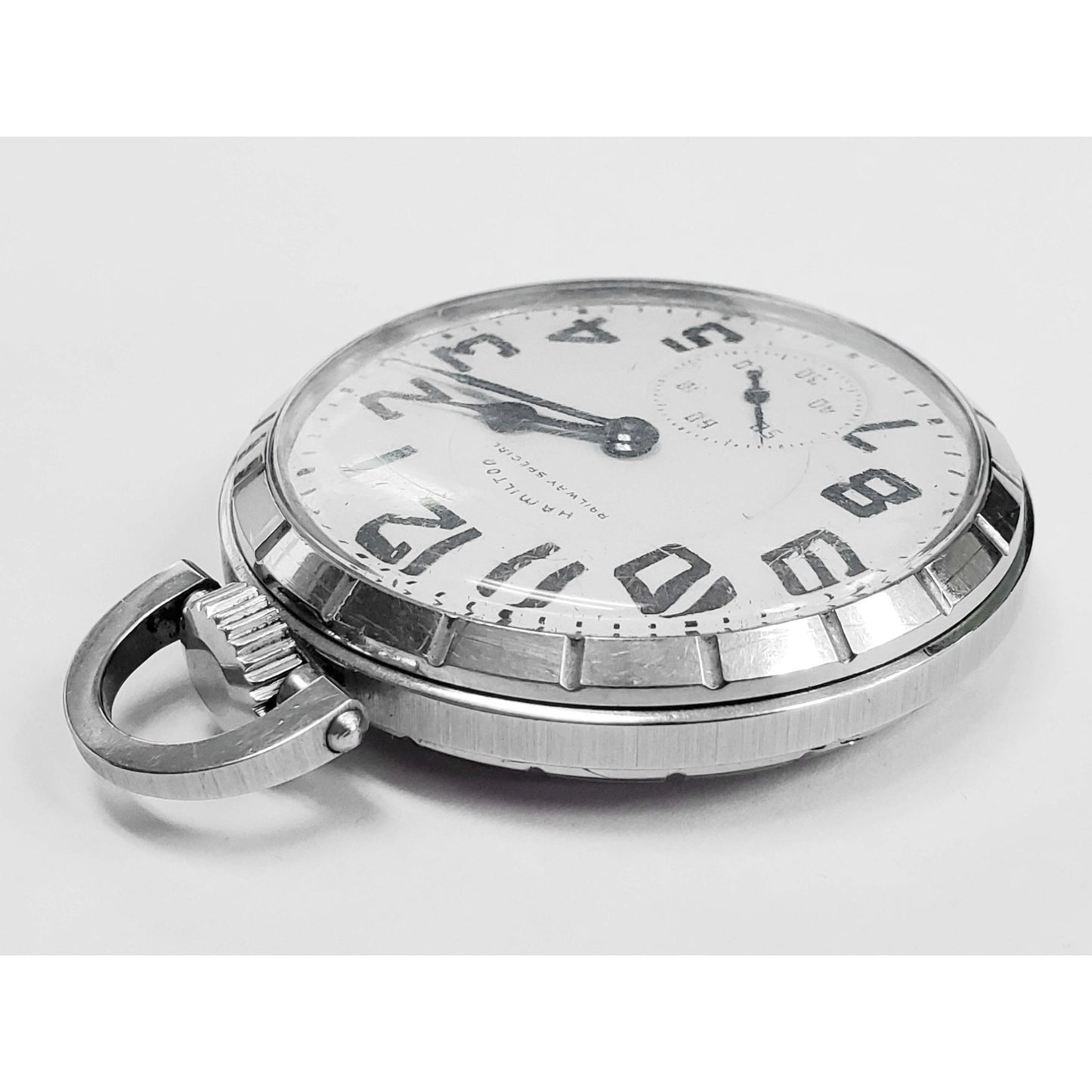 Vintage Hamilton 992B Railway Special Pocket Watch 16s 21 Jewels Stainless Steel