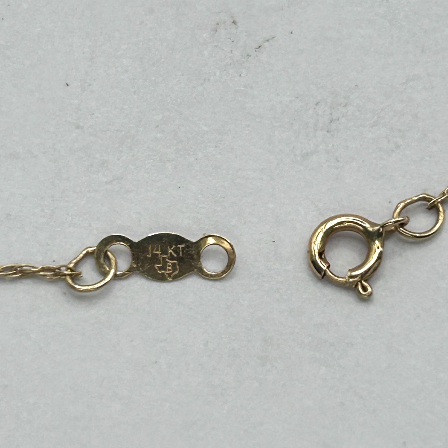 Amethyst, Citrine, Garnet and Blue Topaz Pendant on 20" 14k Yellow Gold Chain