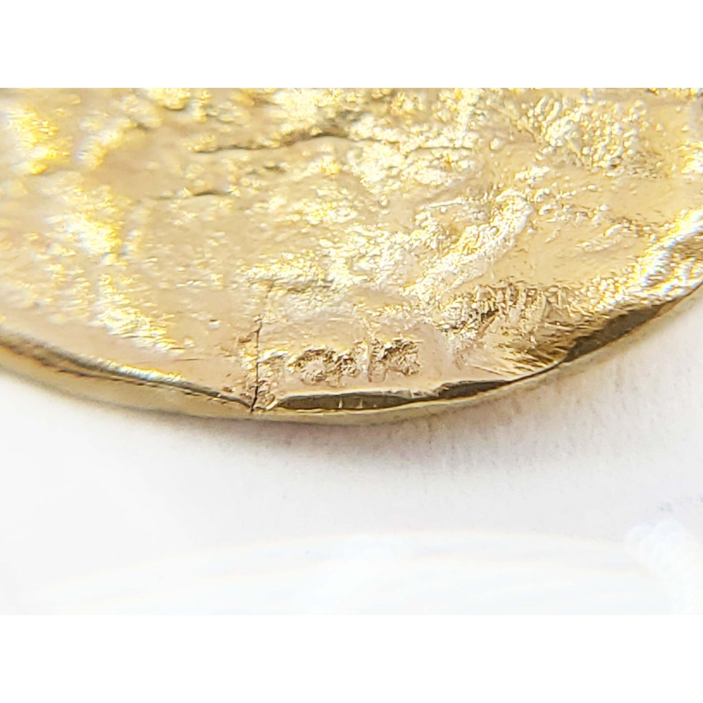 Sand Dollar Sea Biscuit Pendant 14k Gold