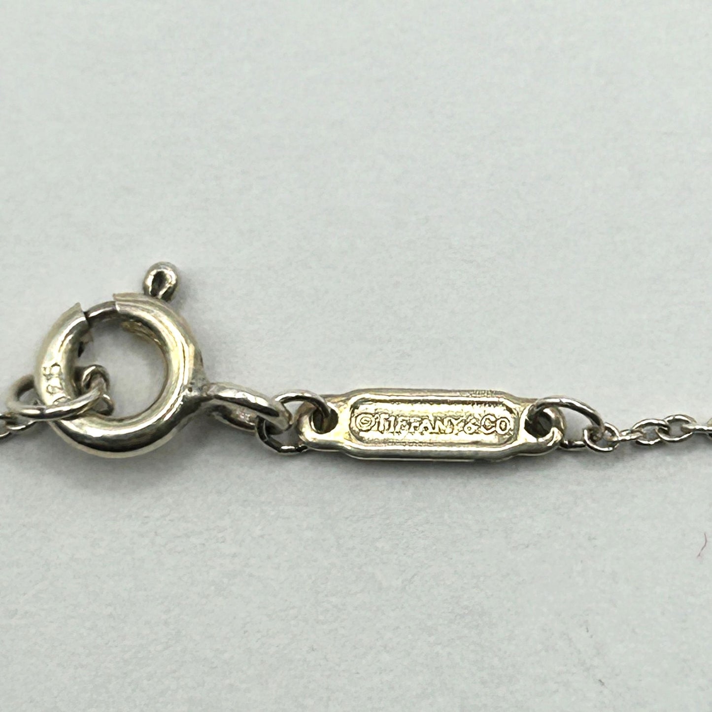 Tiffany & Co Sterling AG925 Silver Mini Infinity Pendant Necklace 17.5"