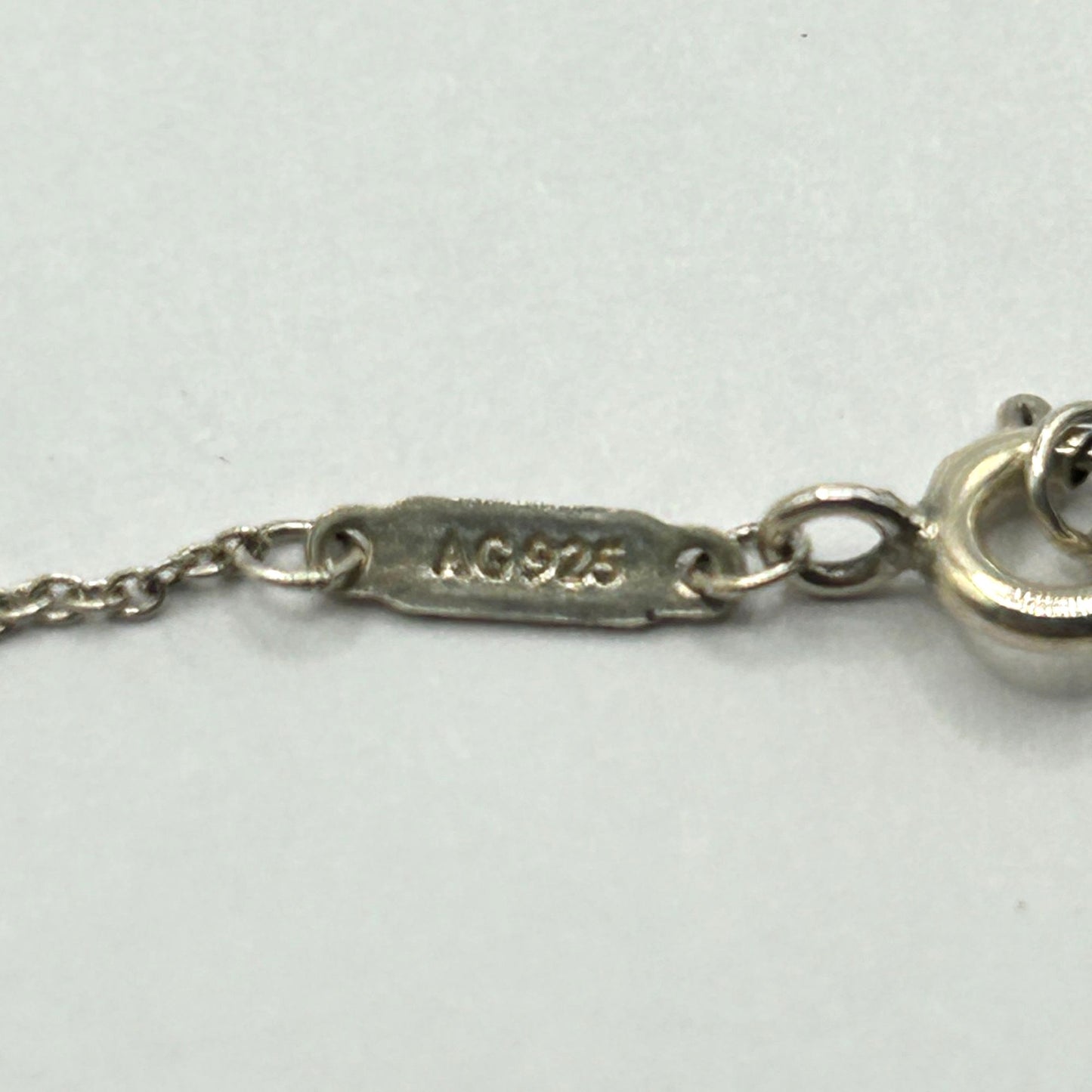 Tiffany & Co Sterling AG925 Silver Mini Infinity Pendant Necklace 17.5"