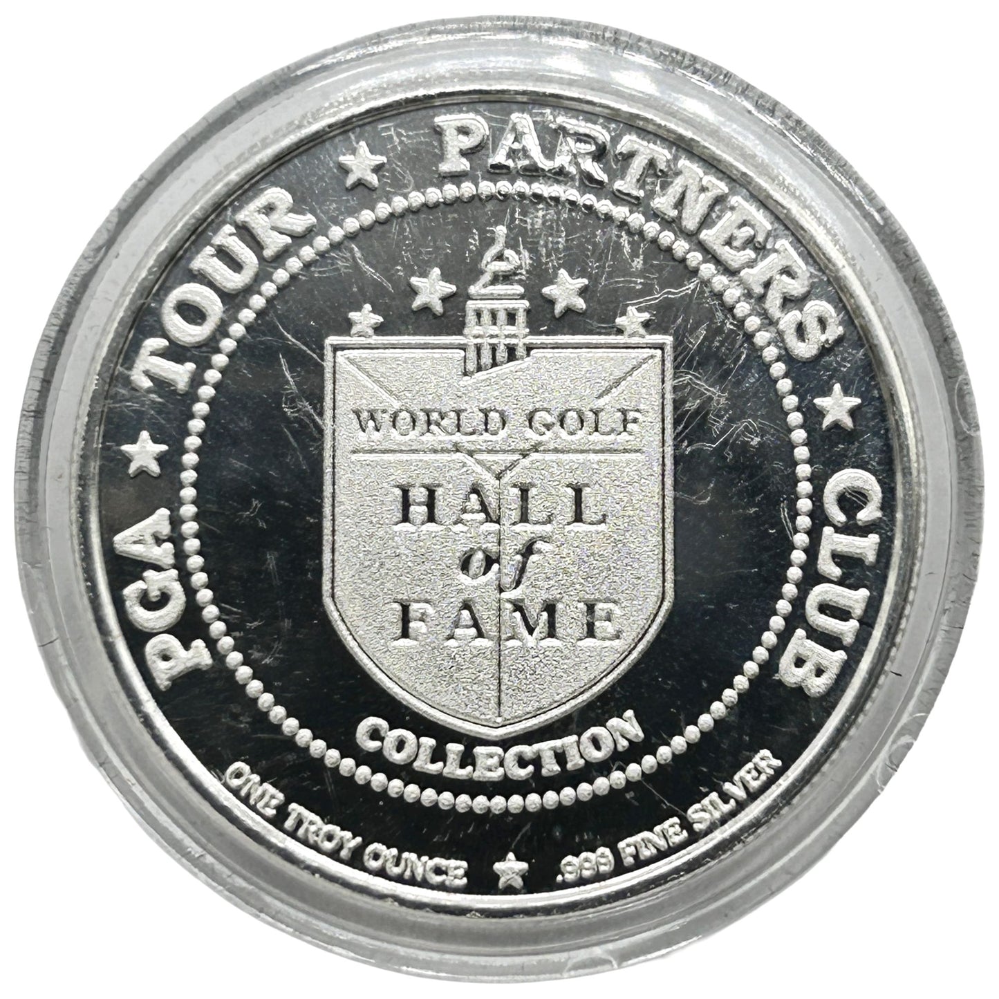 Lee Trevino PGA Golf Hall of Fame Coin 1 Troy Oz .999 Fine Silver Rare Round