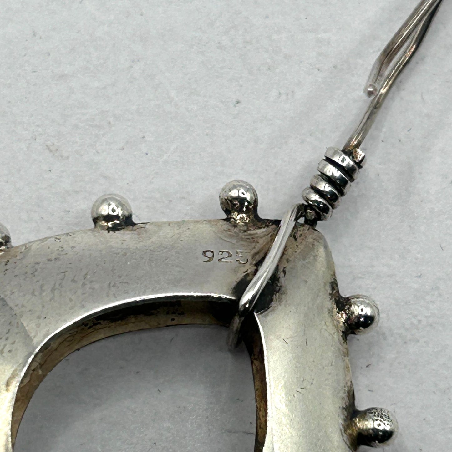 Vintage 1990s Handmade 925 Sterling Silver Sundance Earrings