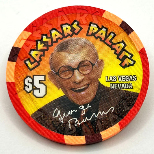 $5 Caesars Palace George Burns 100th Birthday LE Chip Las Vegas 1996