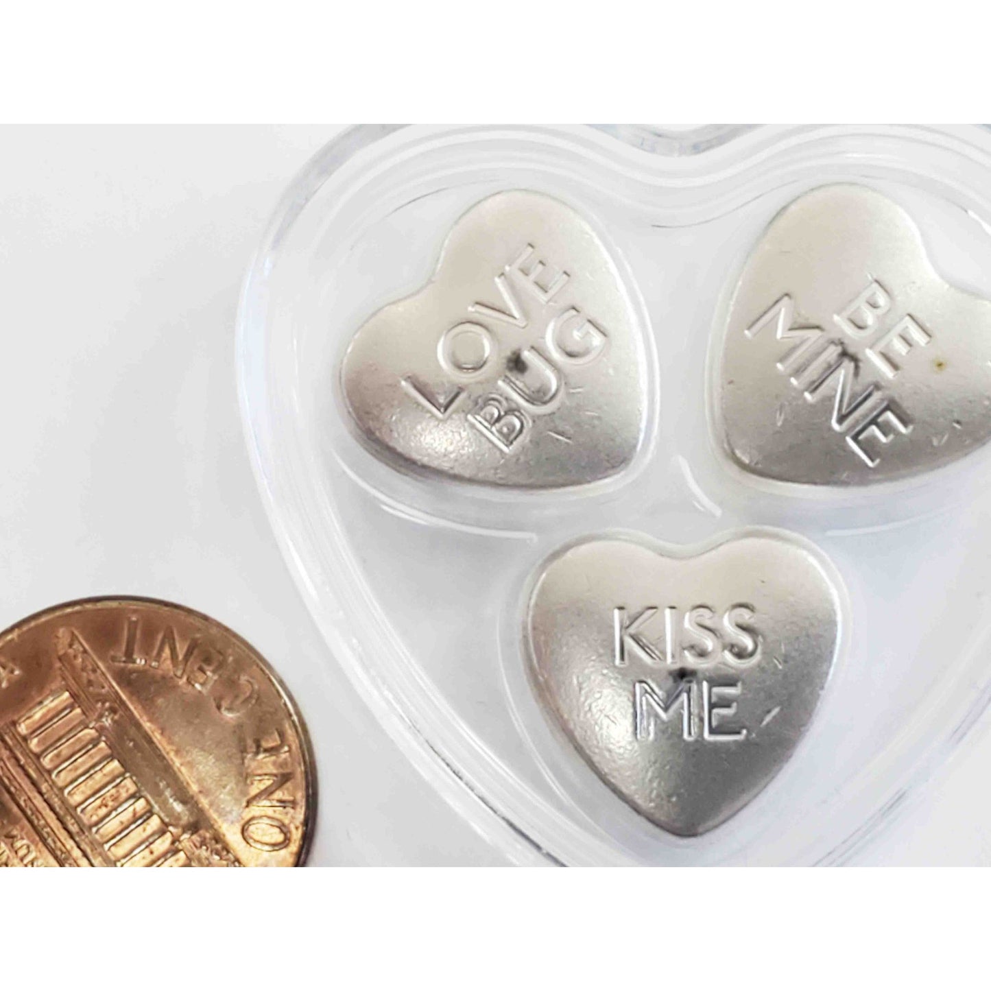 2021 PAMP Sweethearts Limited Edition .999 Fine Silver Heart Candies 30 Grams
