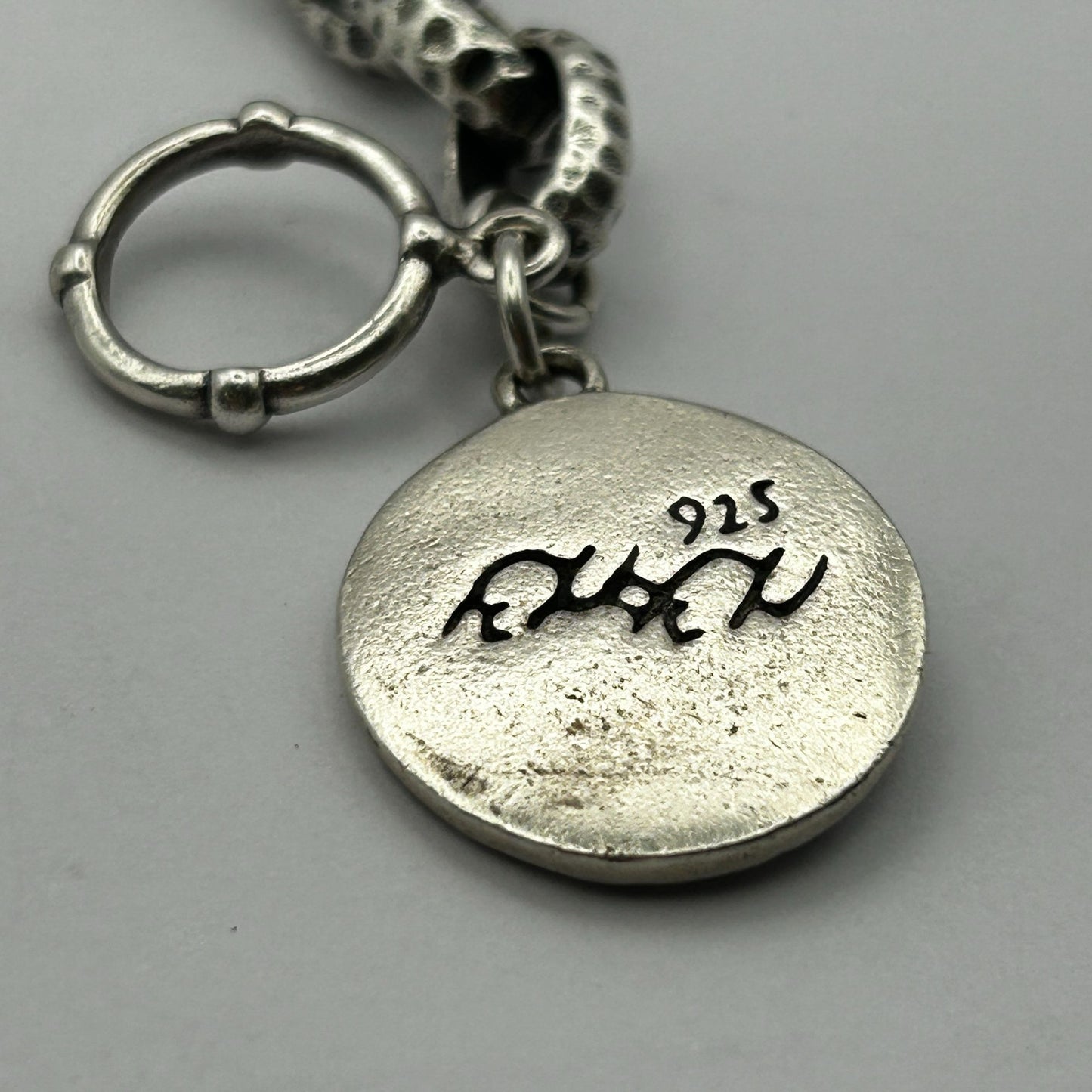 Exex Sterling Silver Sunflower Toggle Clasp Bracelet By Claudia Agudelo