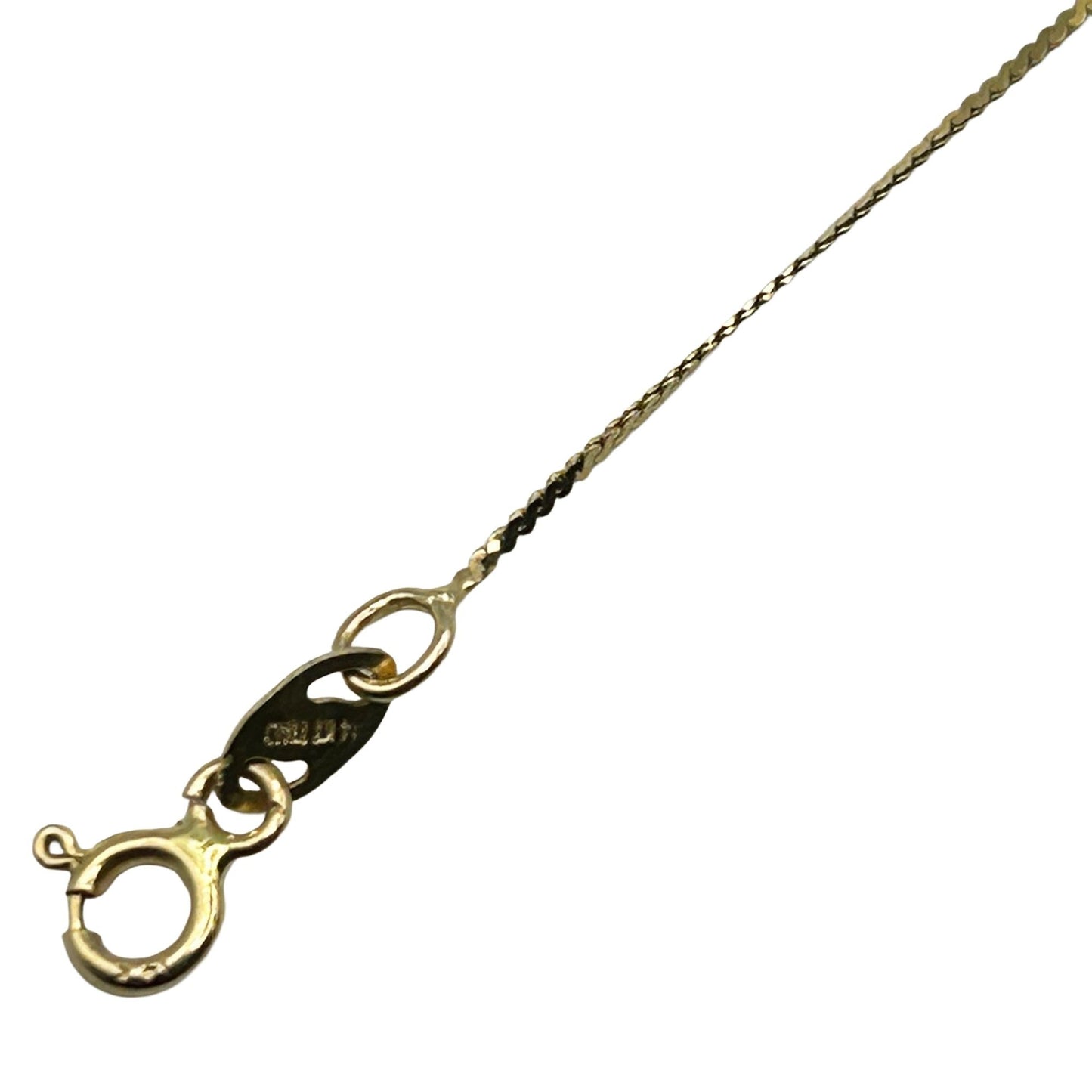 14k Yellow Gold Station Bracelet Made in Italy - 3 Stations with 2mm Beads - 7in