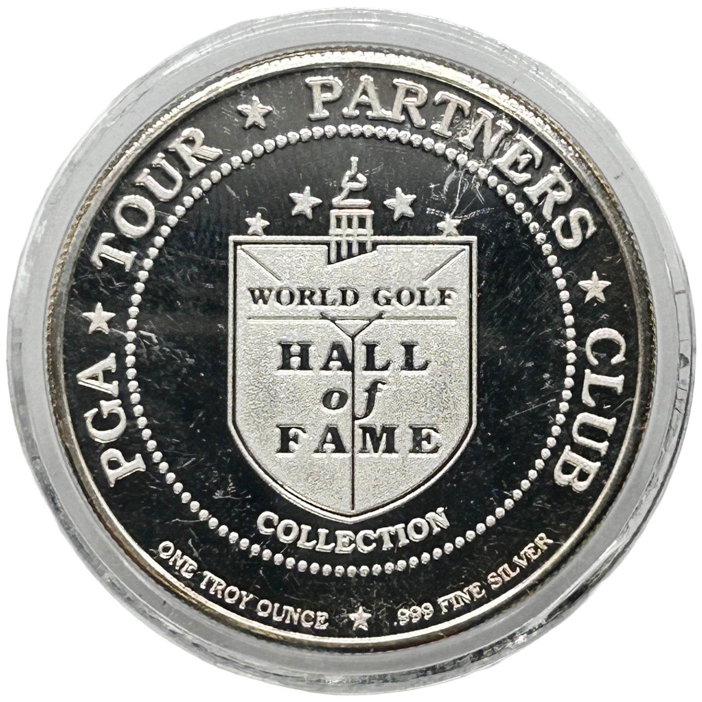Payne Stewart PGA Golf Hall of Fame Coin 1 Troy Oz .999 Fine Silver Rare Round