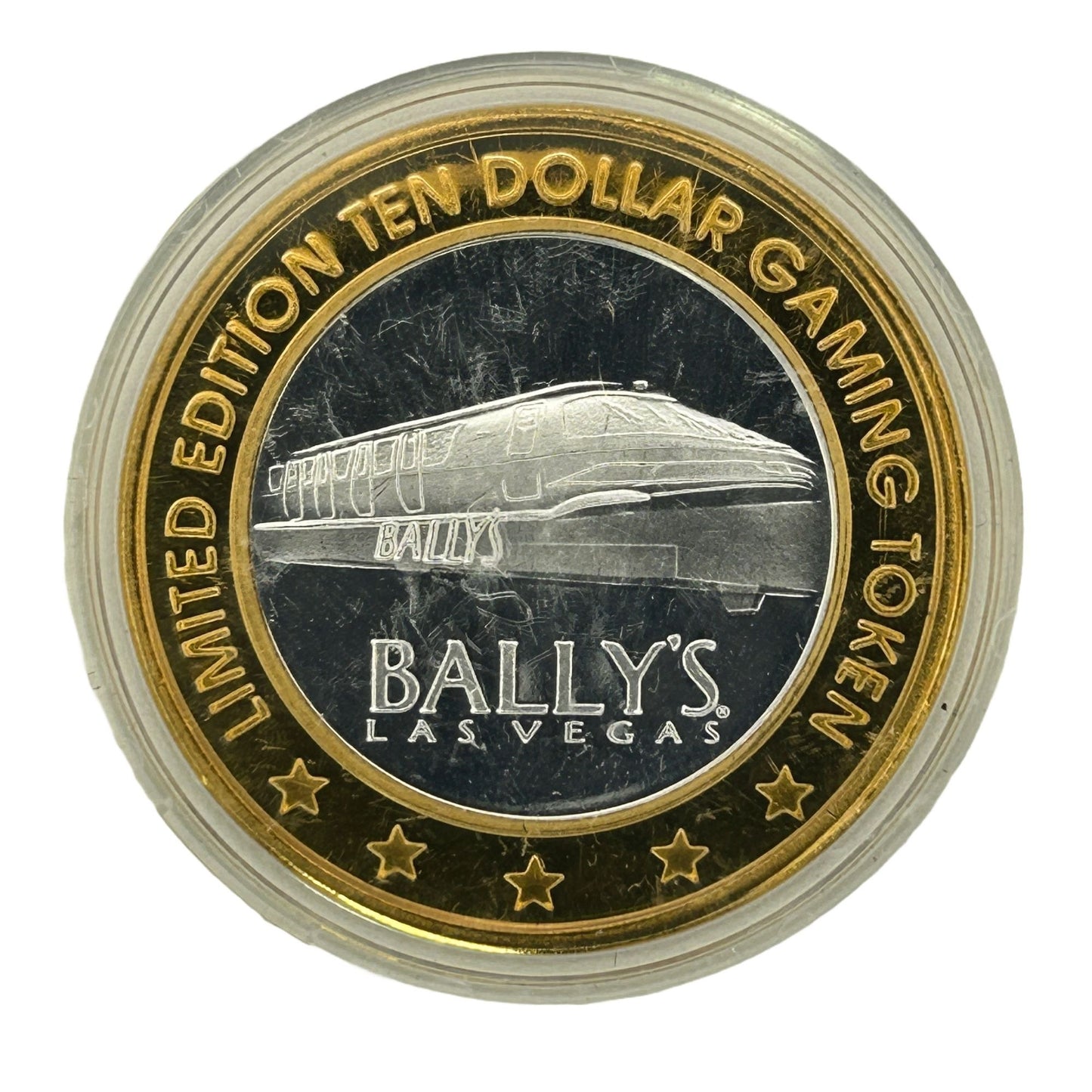 Bally's Las Vegas 777 Limited Edition $10 Gaming Token .999 Silver
