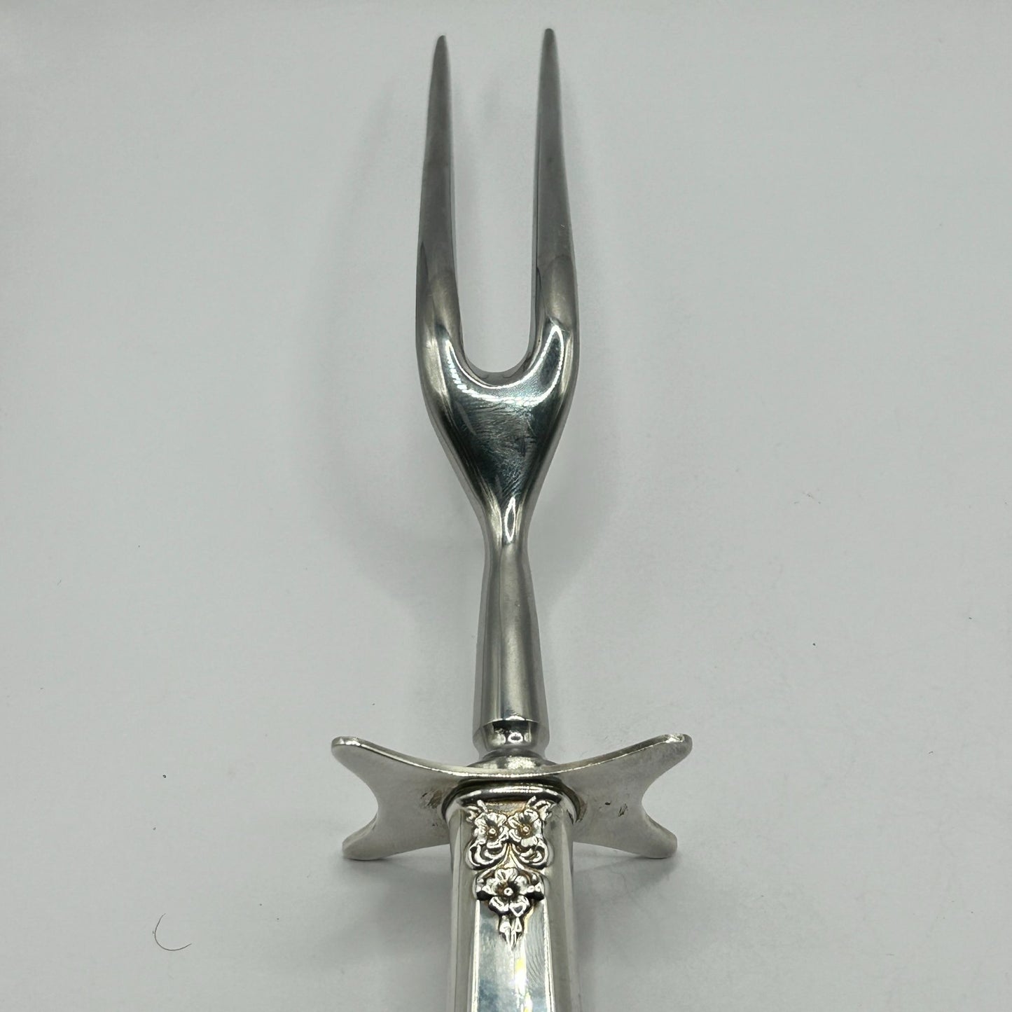 International Prelude Sterling Silver Large 2pc Carving Set - Carving Knife+Fork