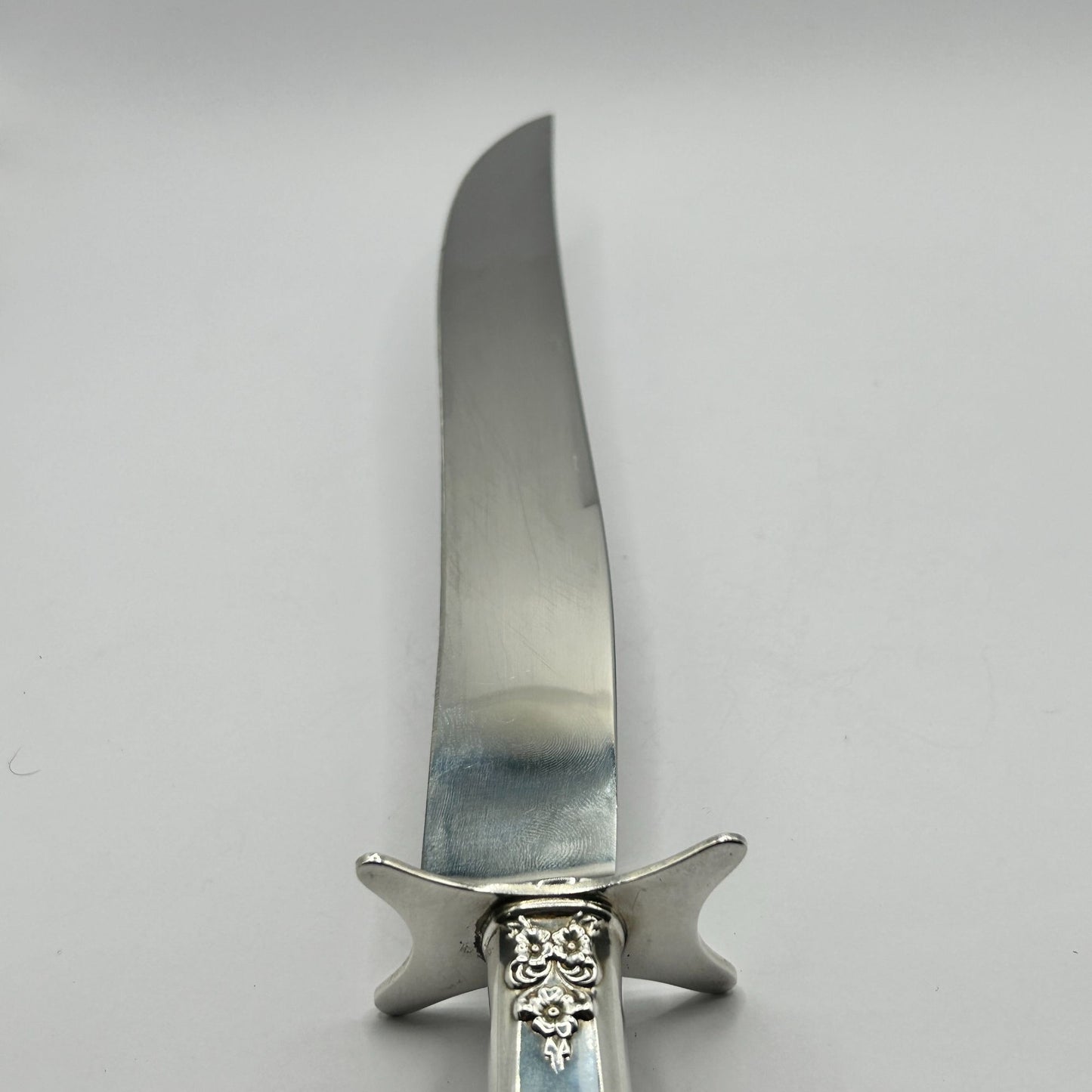 International Prelude Sterling Silver Large 2pc Carving Set - Carving Knife+Fork