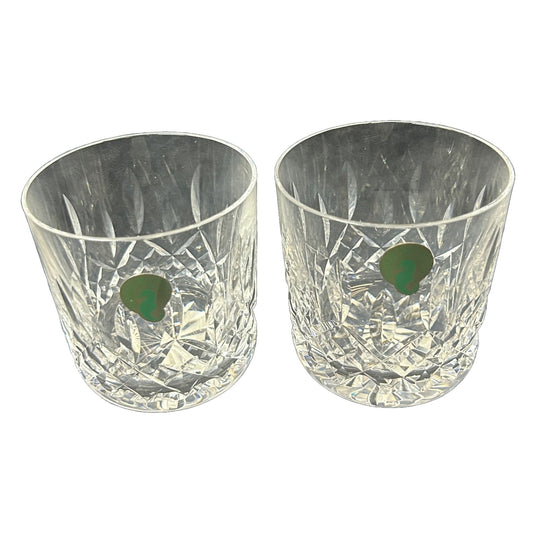 2 Waterford Lead Crystal LISMORE 9oz TUMBLERS 6003182300
