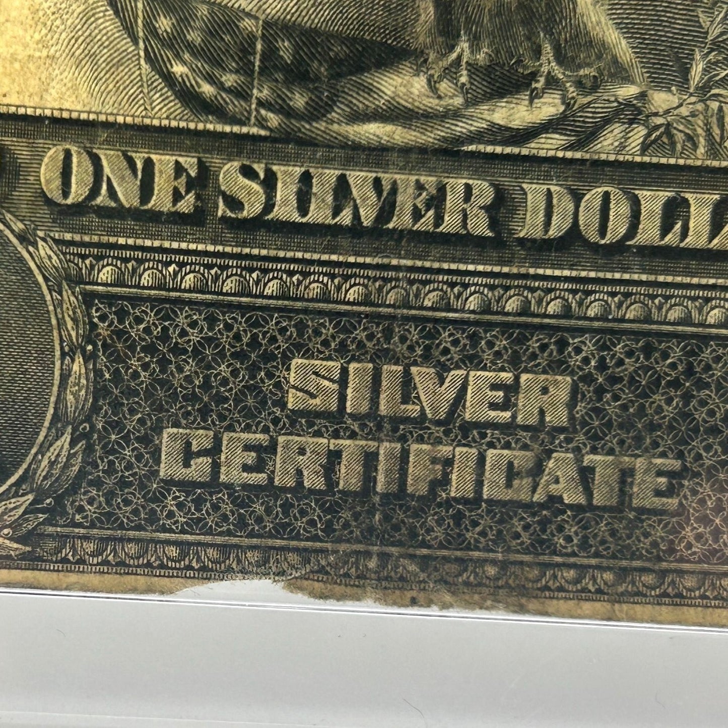 1899 U.S. $1 Large Black Eagle Silver Certificate, Blue Seal D39901546A