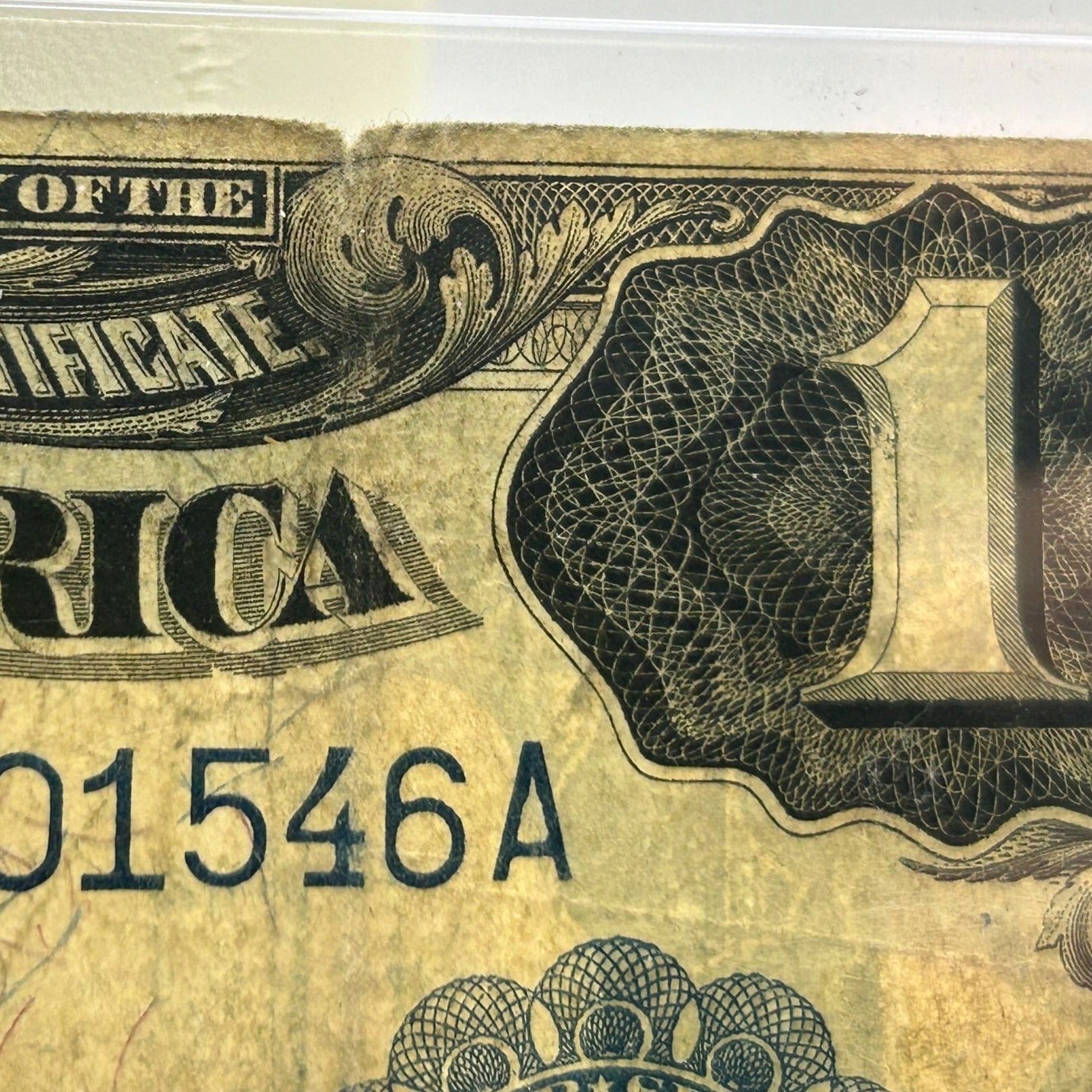 1899 U.S. $1 Large Black Eagle Silver Certificate, Blue Seal D39901546A