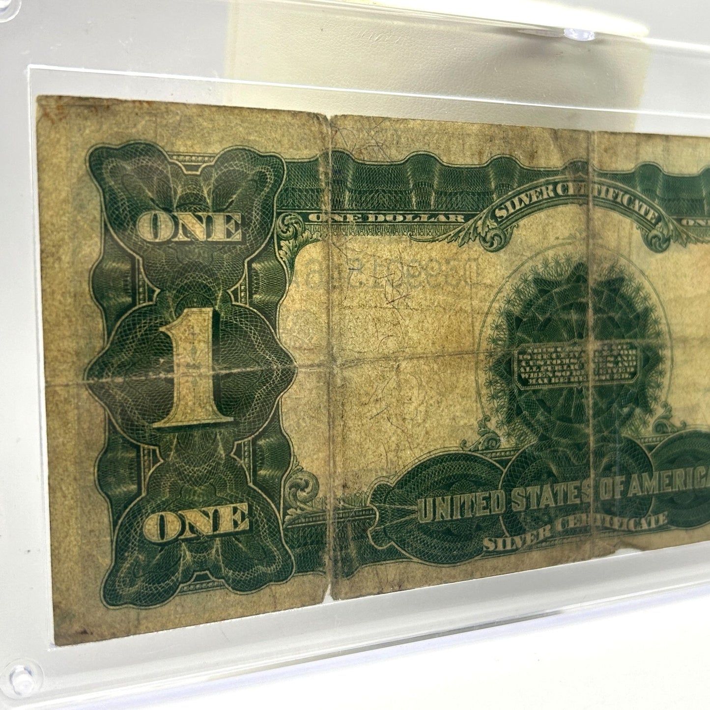 1899 U.S. $1 Large Black Eagle Silver Certificate, Blue Seal D39901546A