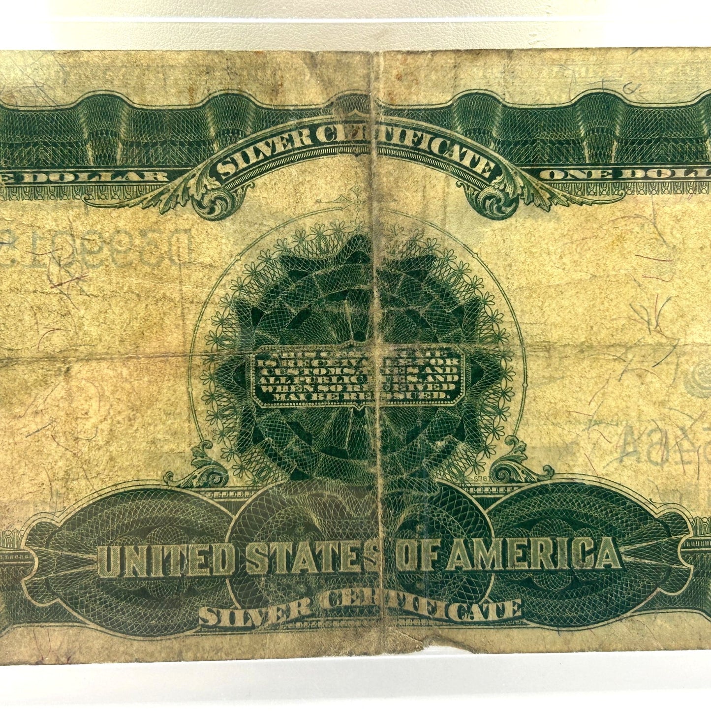1899 U.S. $1 Large Black Eagle Silver Certificate, Blue Seal D39901546A