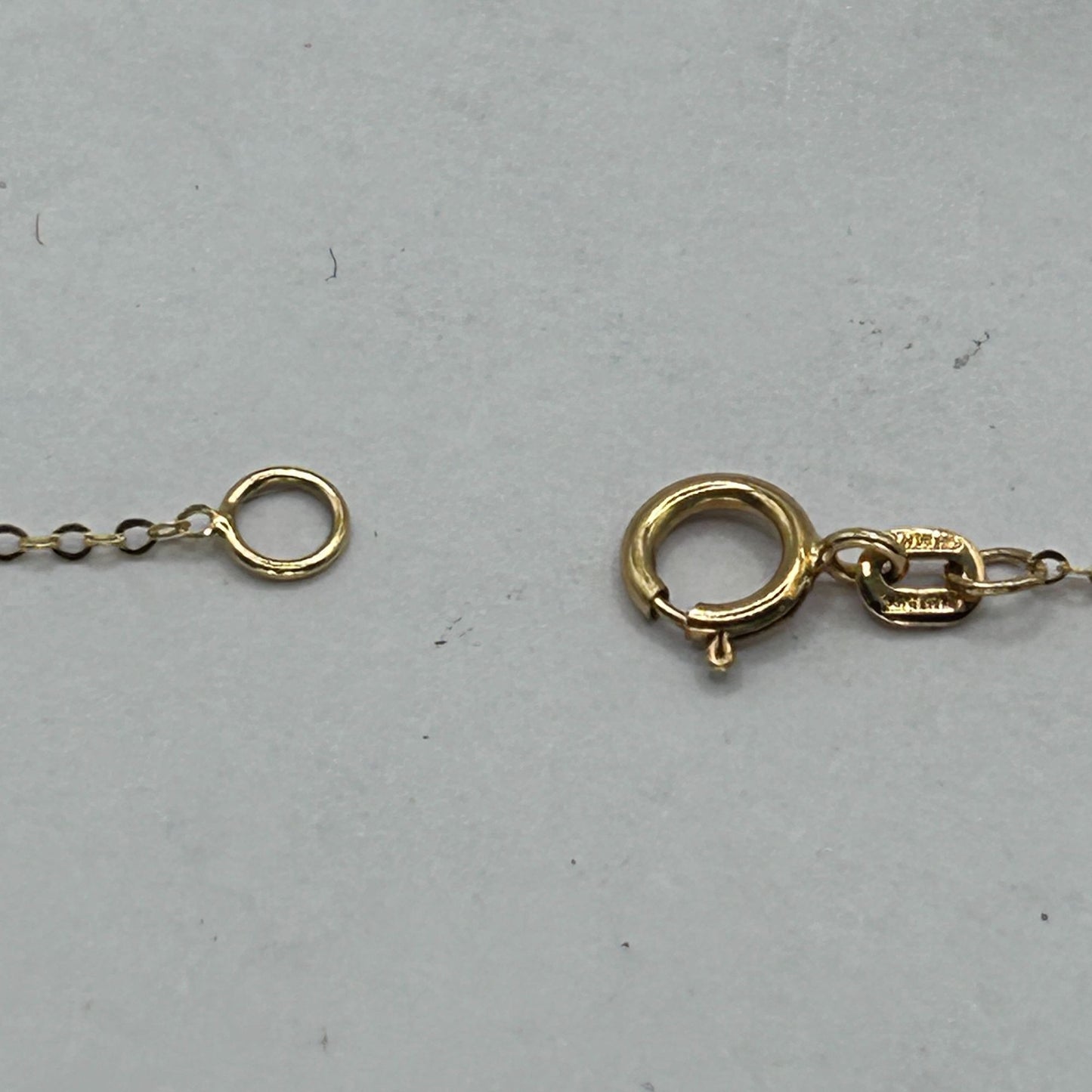 "Love" Pendant on 14k Yellow Gold Chain 20" Necklace