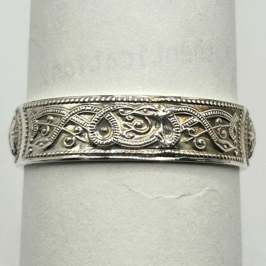 Sterling Silver 9mm Band Celtic Warrior Men's Ring Size 13.5 - My Irish Jeweler